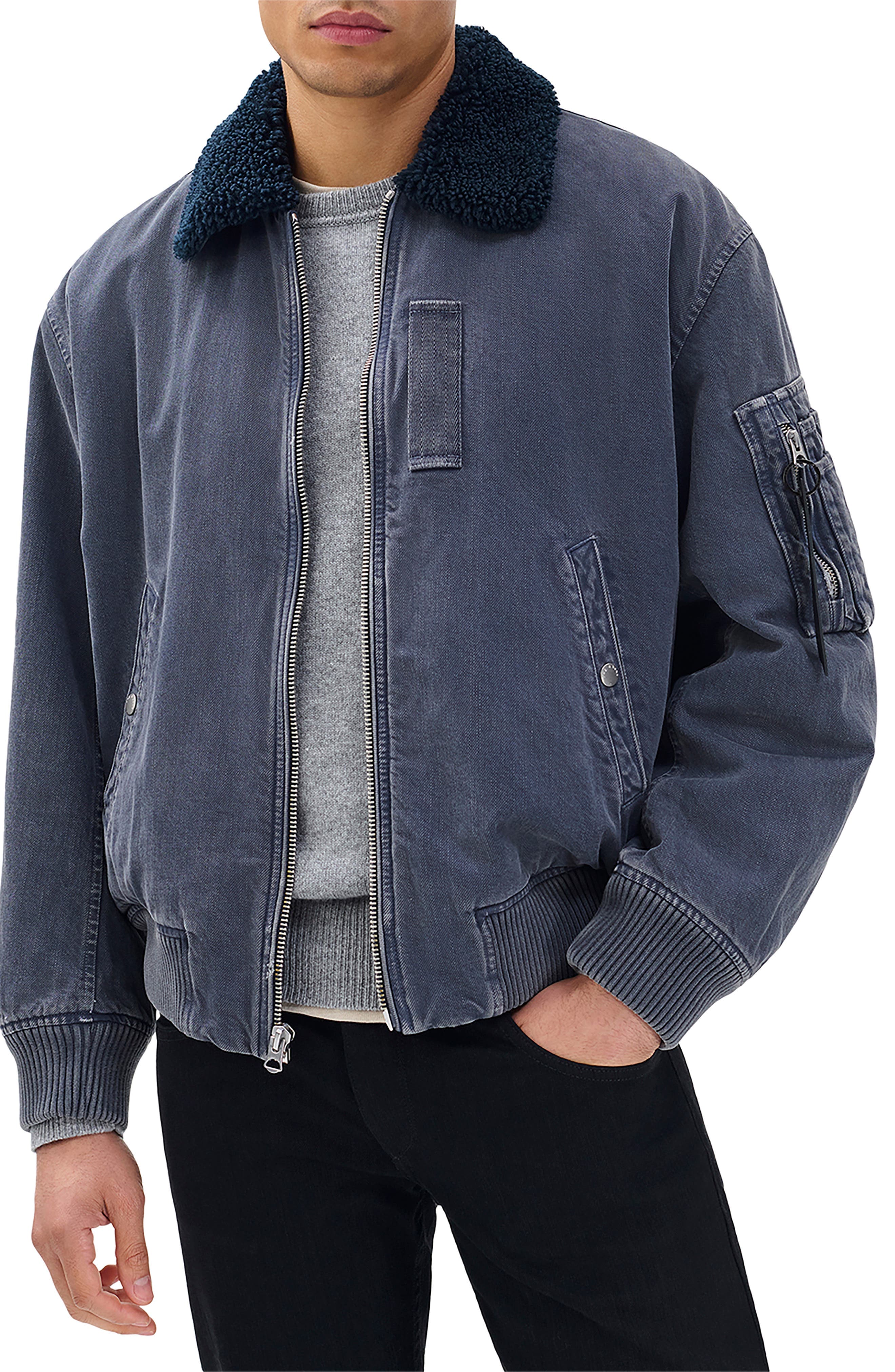 B-15 Denim Bomber Jacket - image 1
