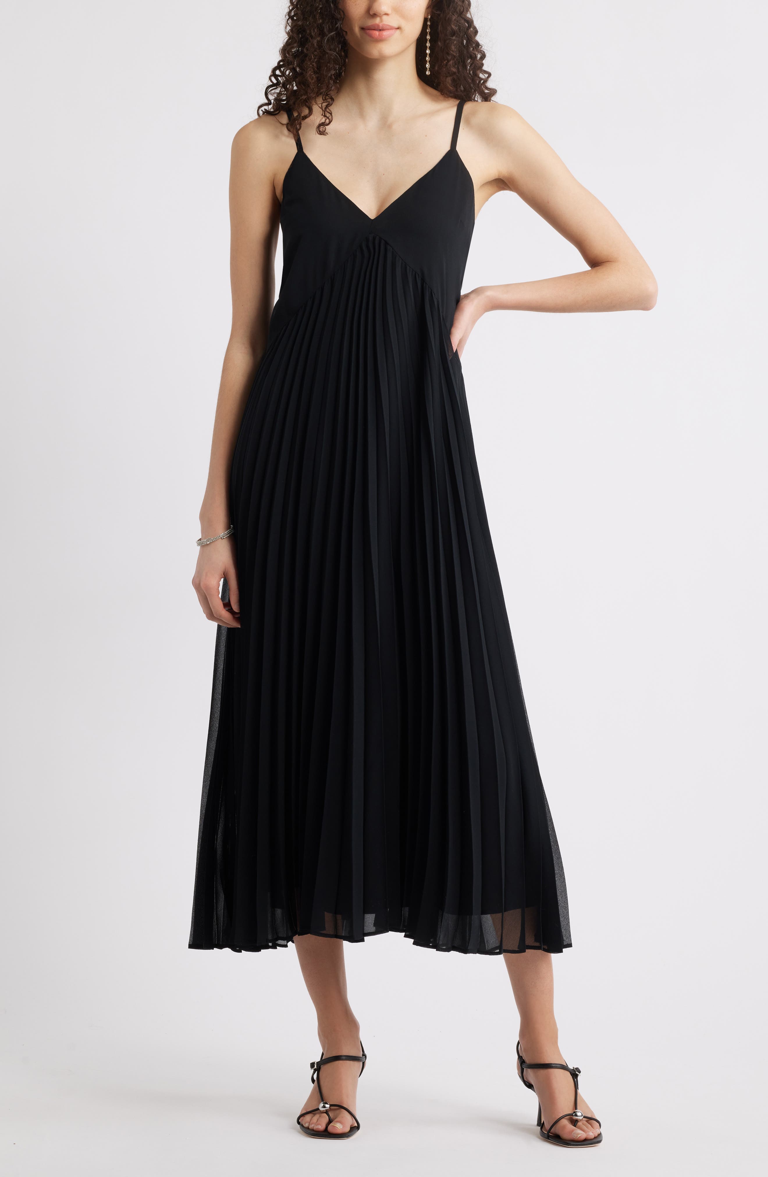 Floral Pleated Sundress - image 1