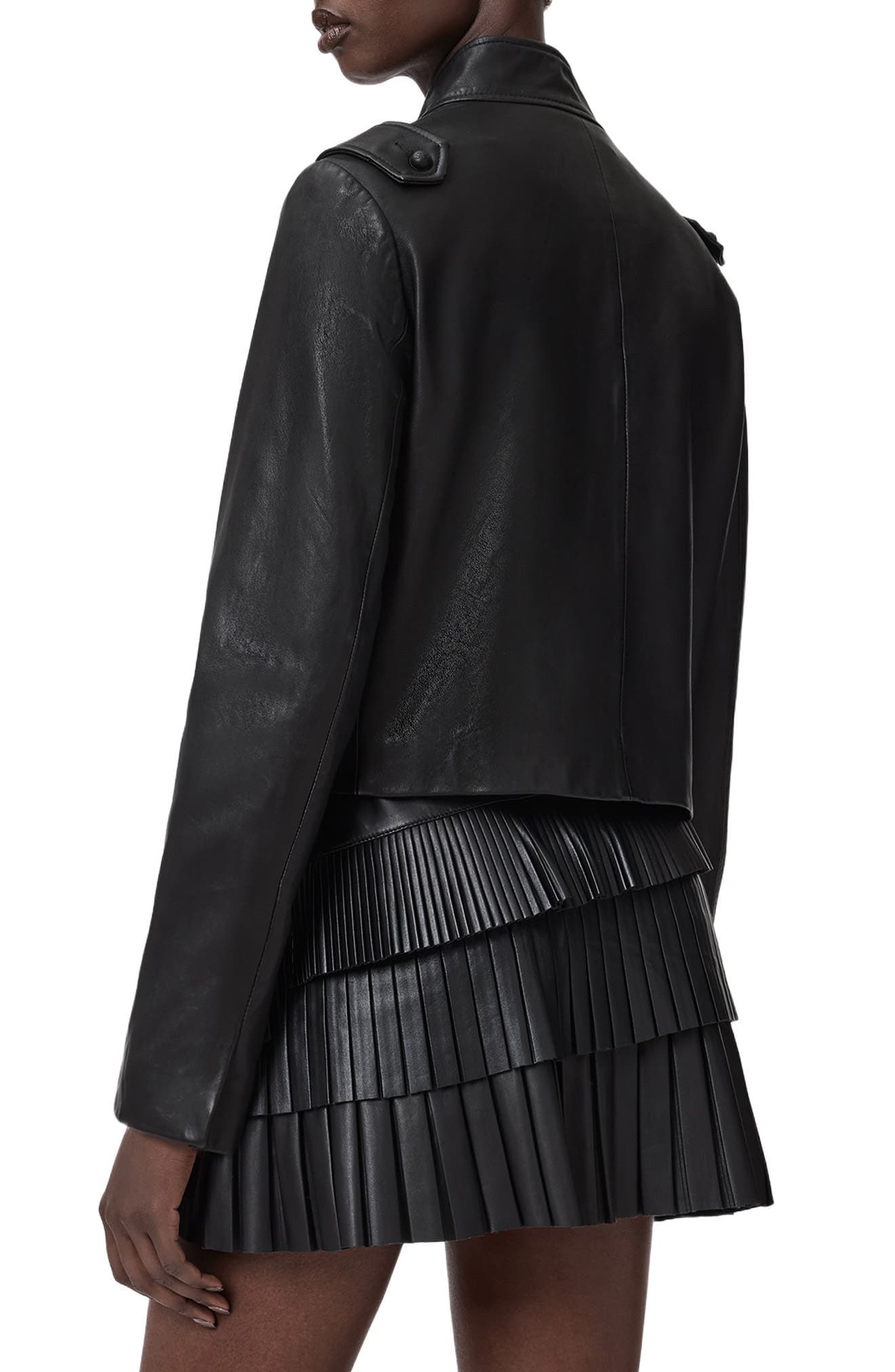 Rummy Leather Military Jacket - image 2