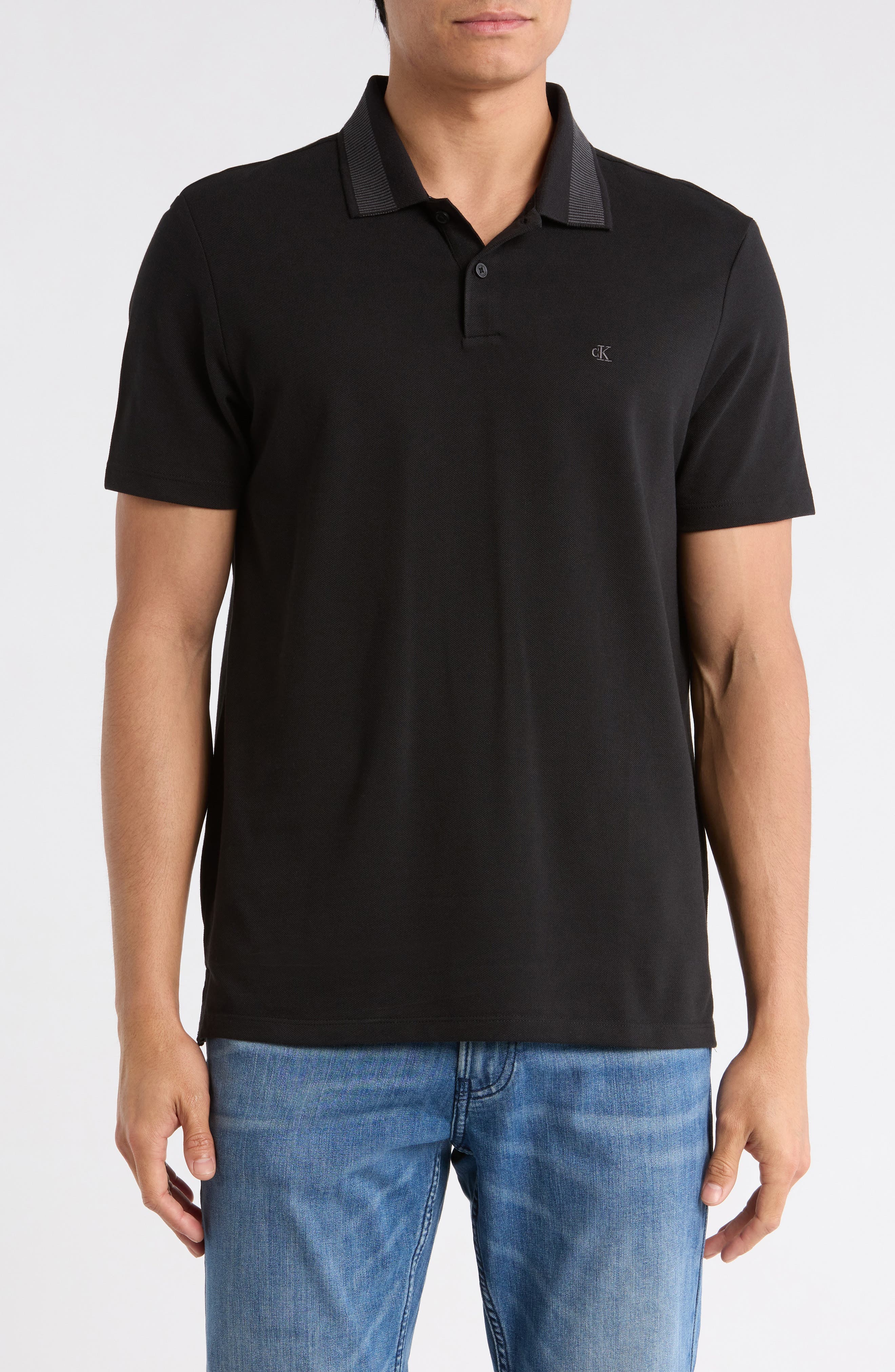 Jacquard Pique Polo - image 1