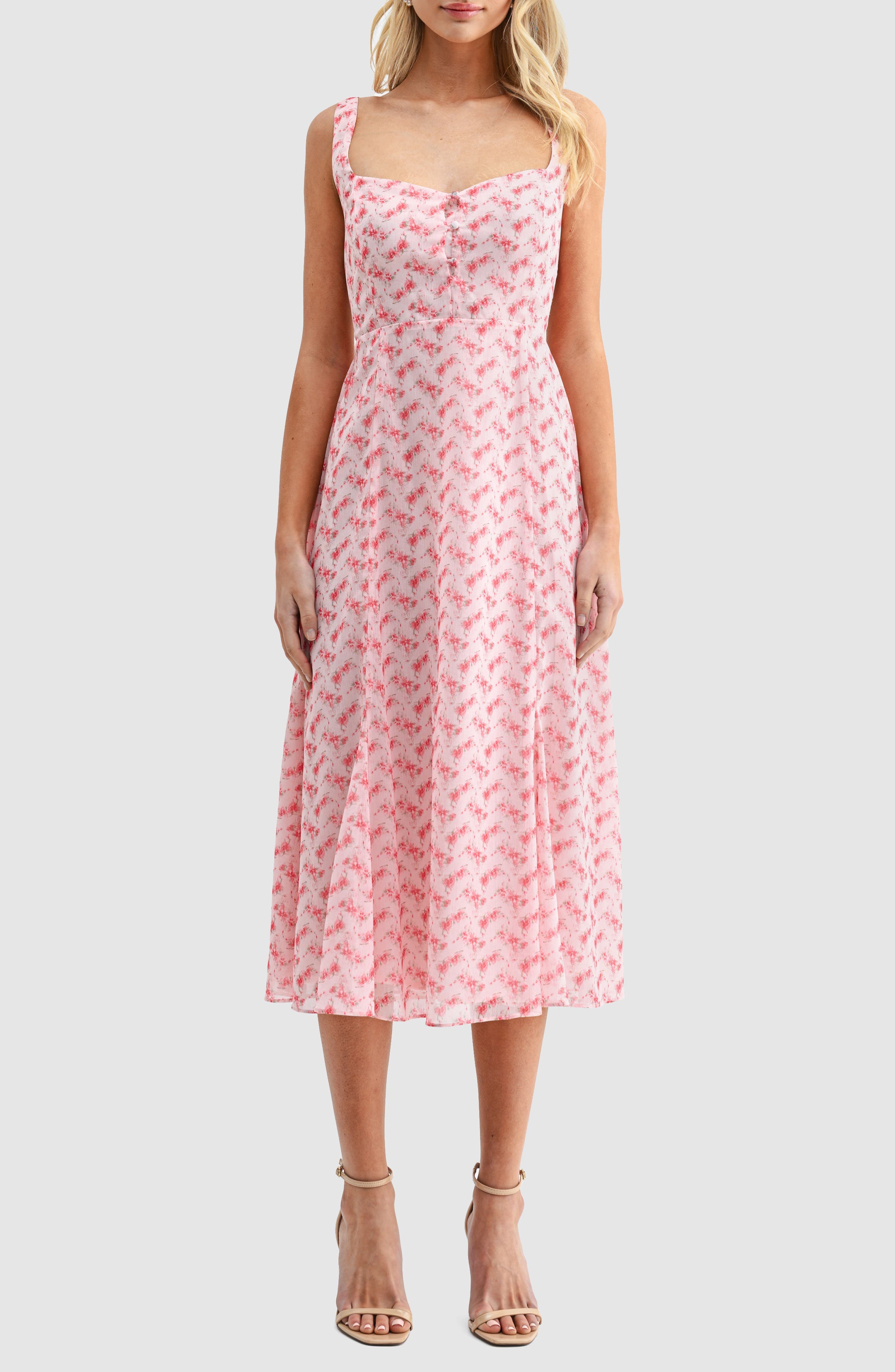 Fit and Flare Midi Dress - image 1