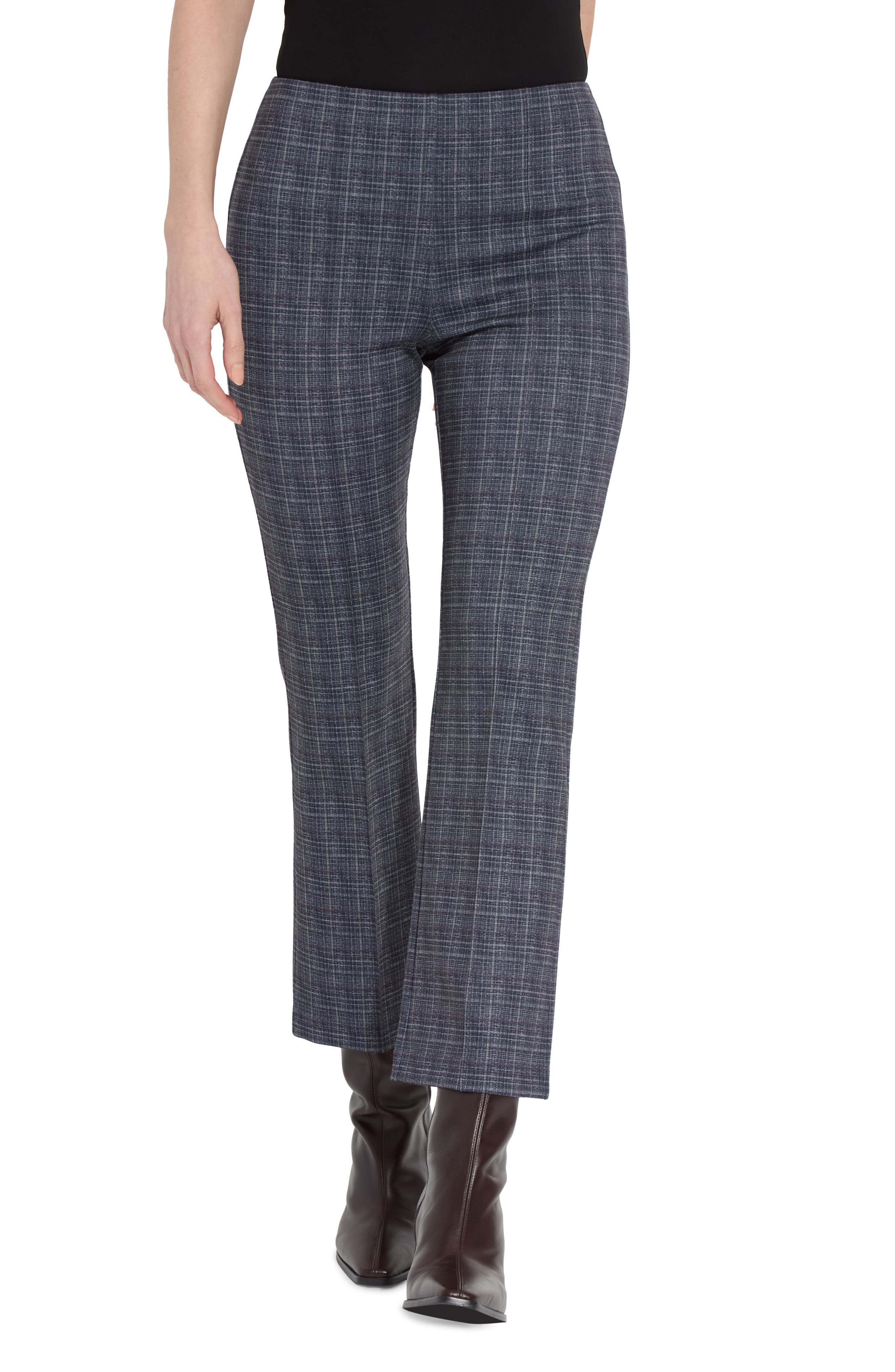 Elysse Plaid High Waist Ankle Pants - image 1