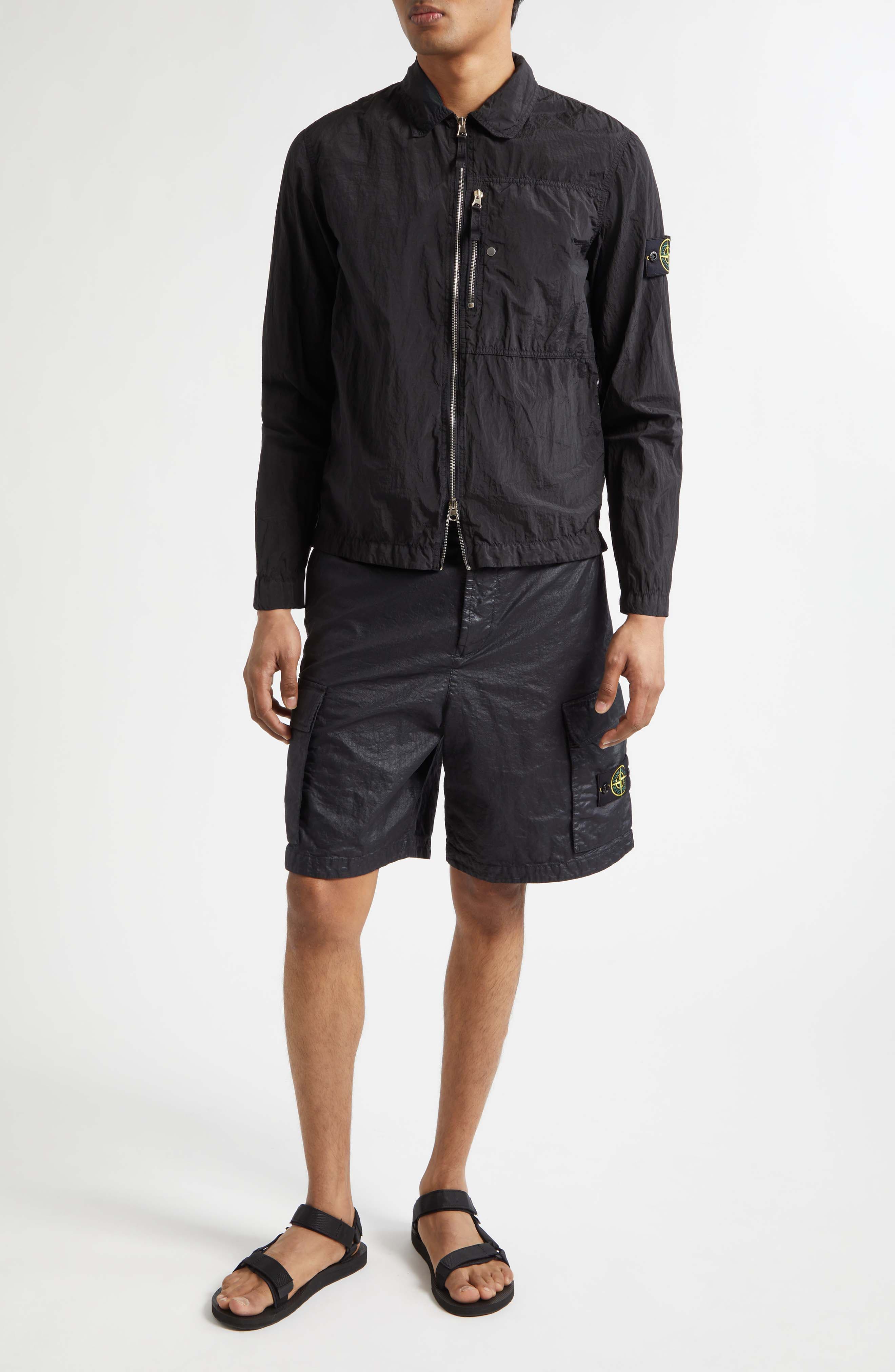 Regular Fit Coated Overshirt - image 2
