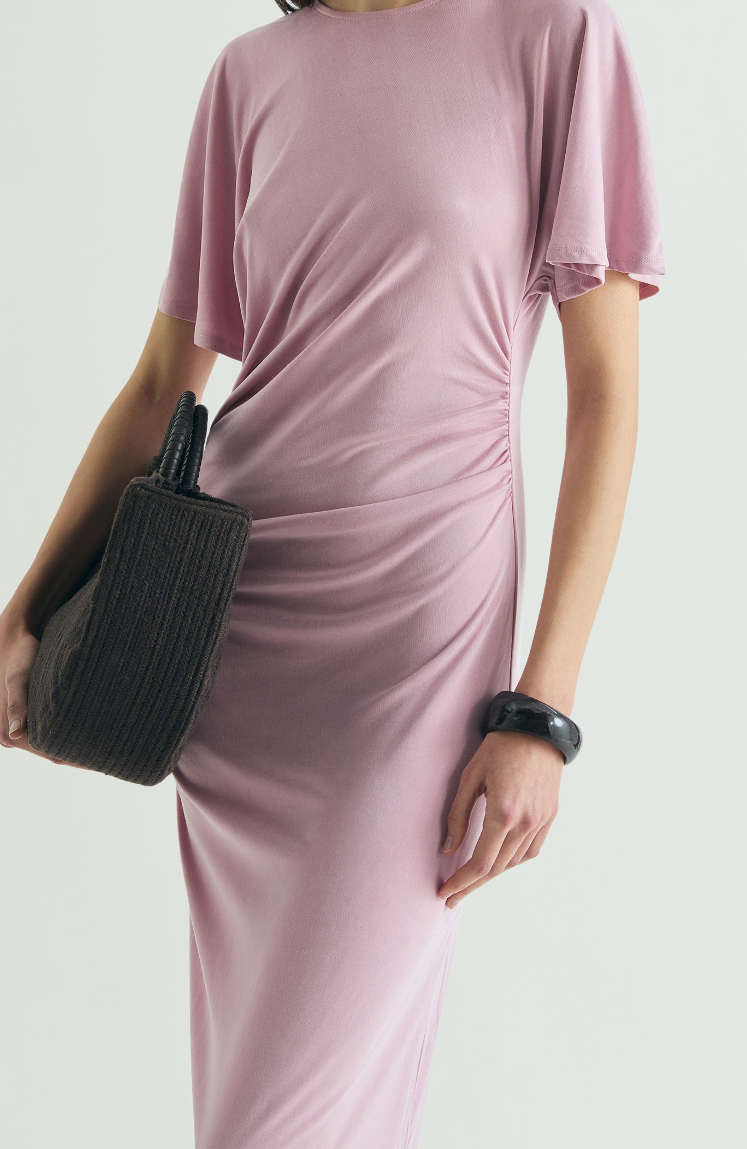 Cupro Dress Gathers - image 2