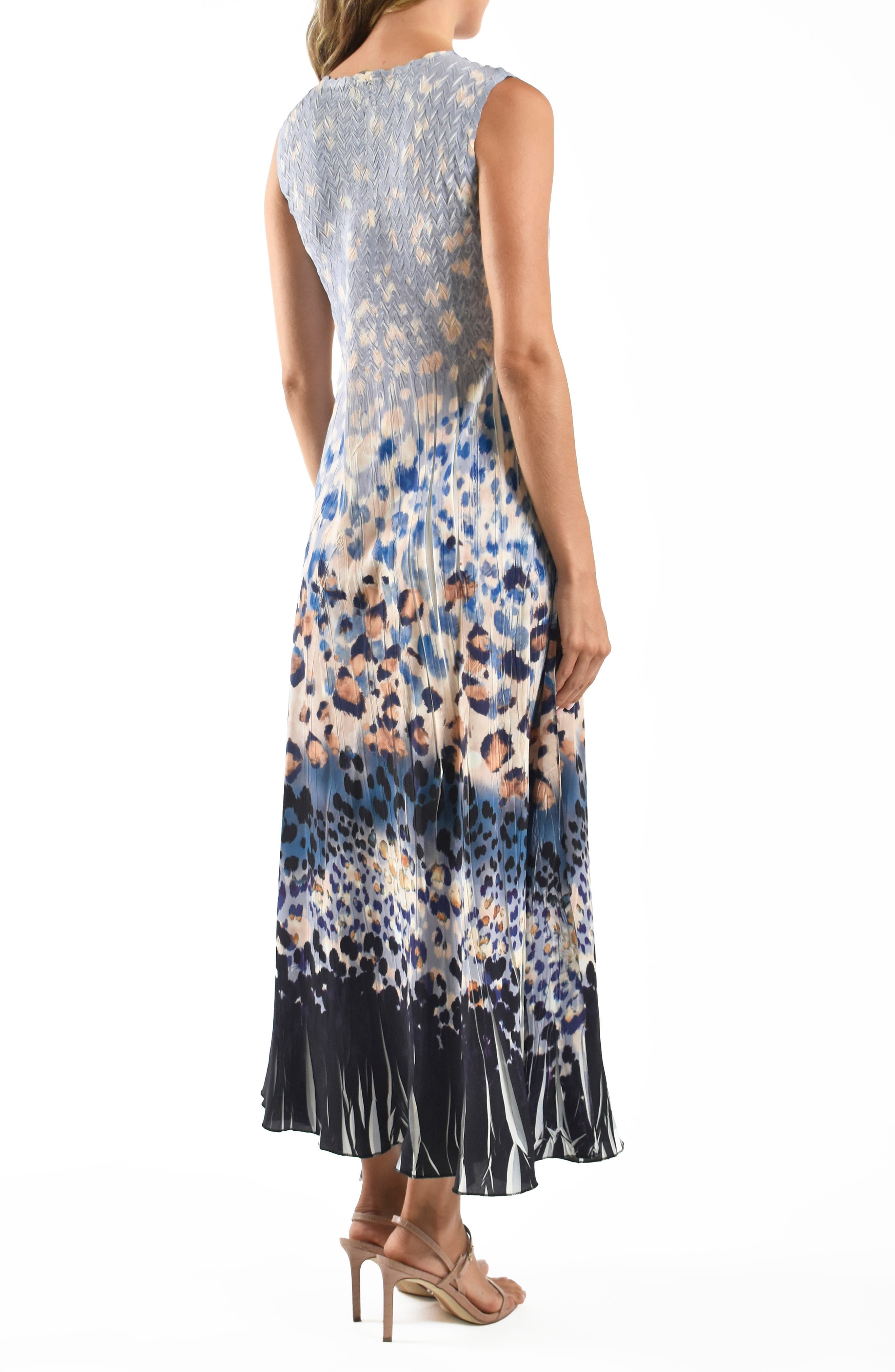 Georgette & Chiffon Cocktail Maxi Dress - image 2