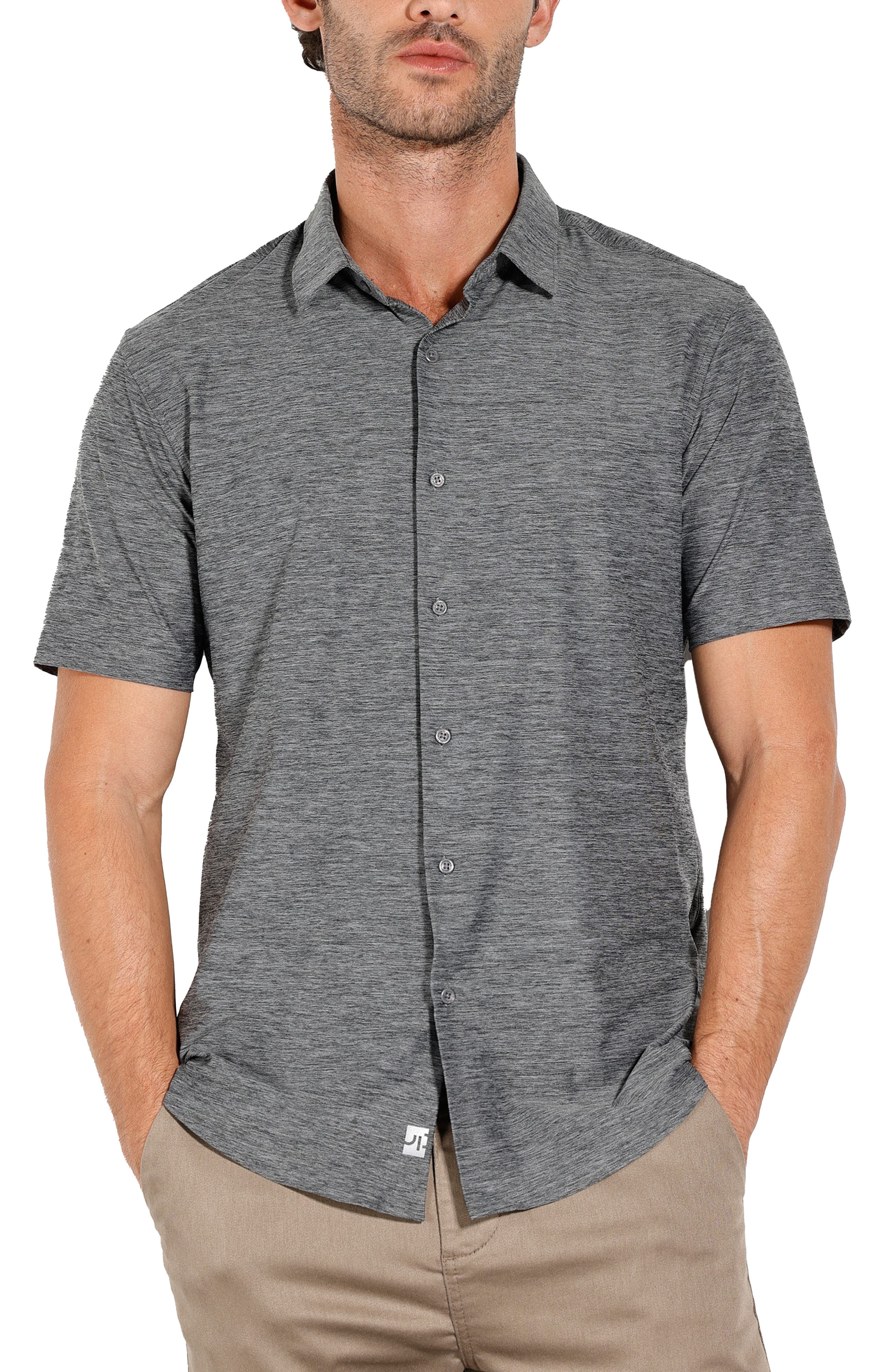 New Melange Short Sleeve Tech Shirt - image 1