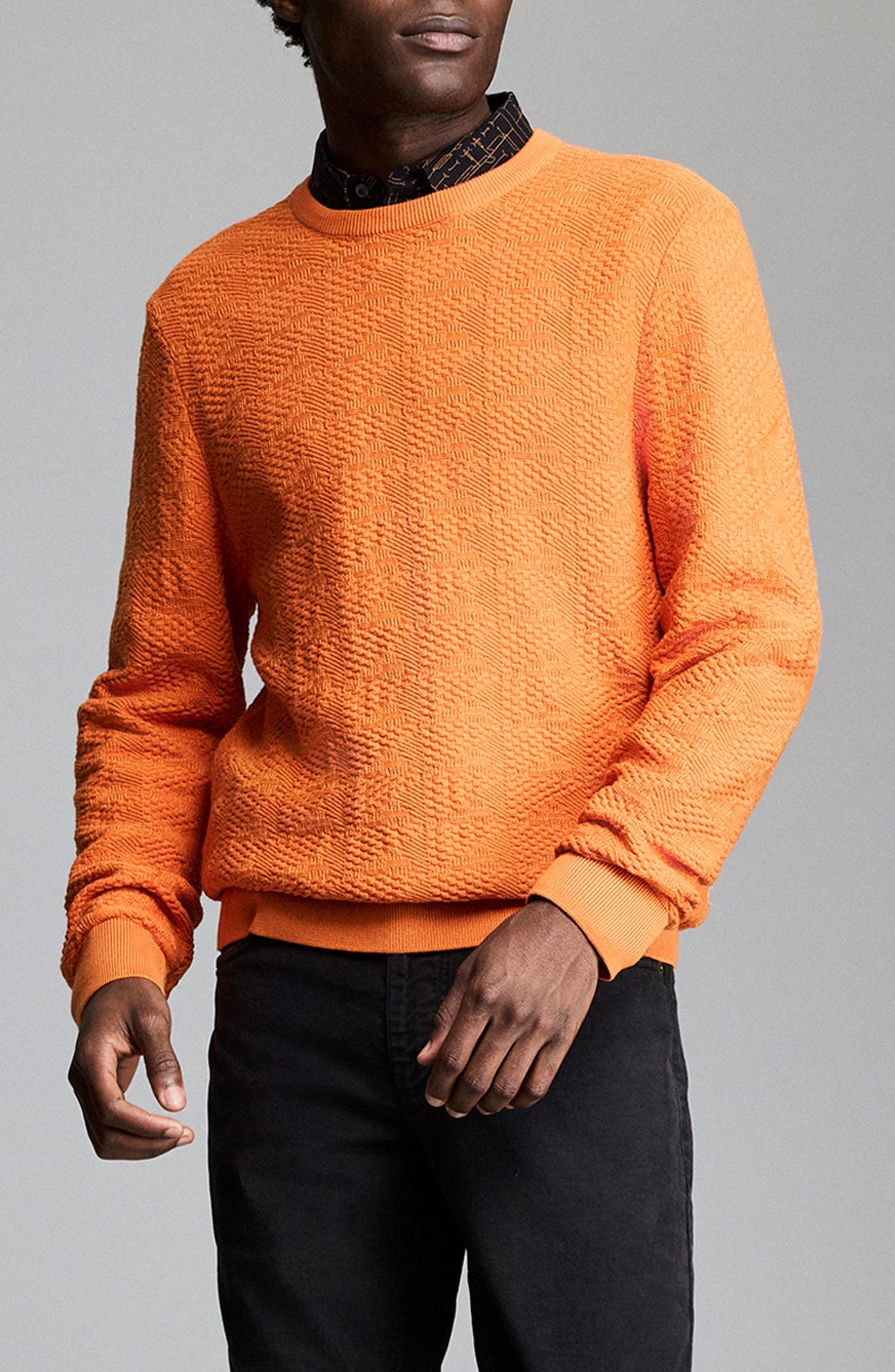 Geo Links Cotton Sweater - image 2