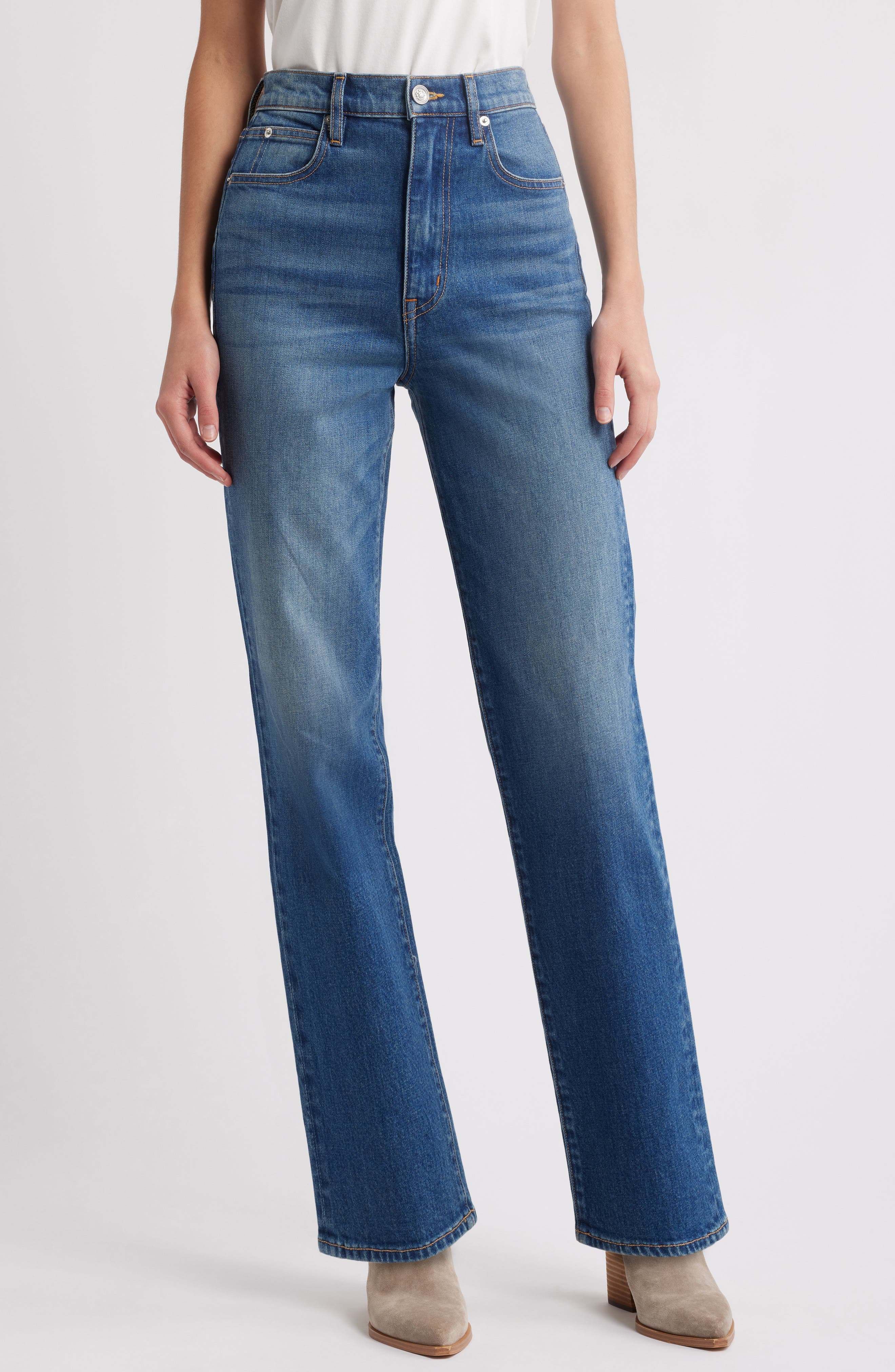 London High Waist Straight Leg Jeans - image 1