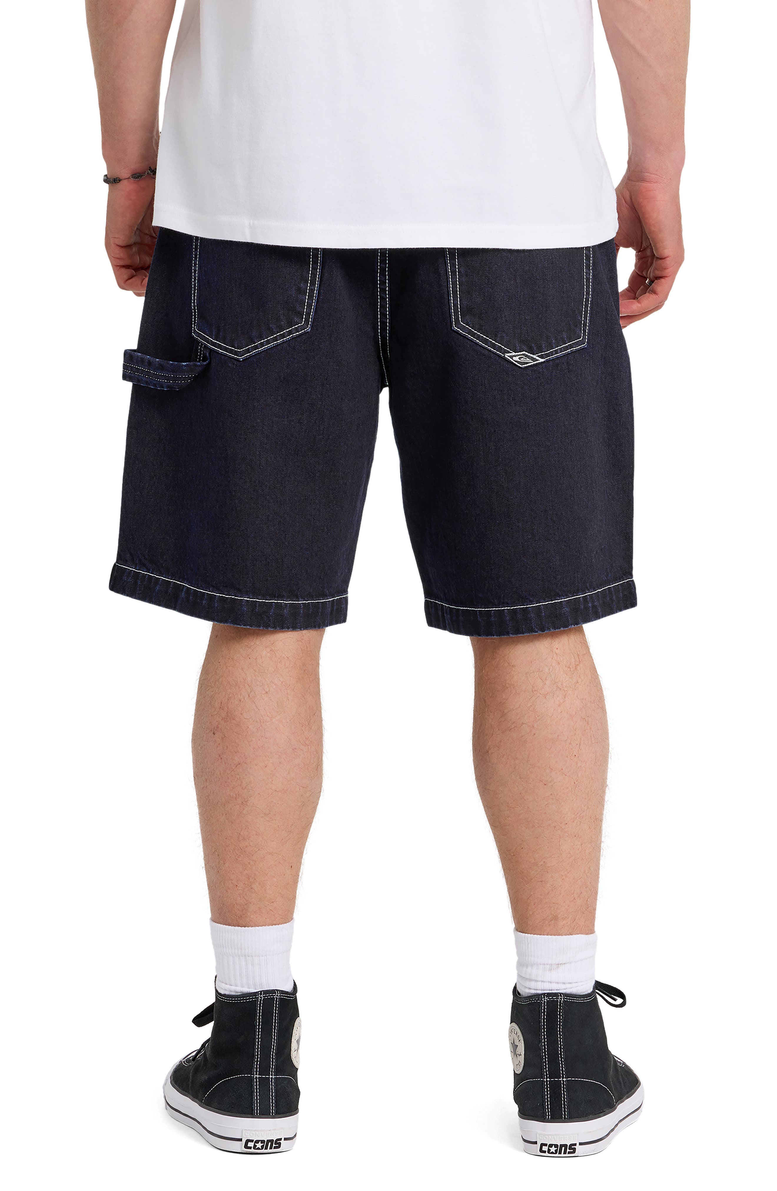 Baggy Fit Cotton Denim Cargo Shorts - image 2