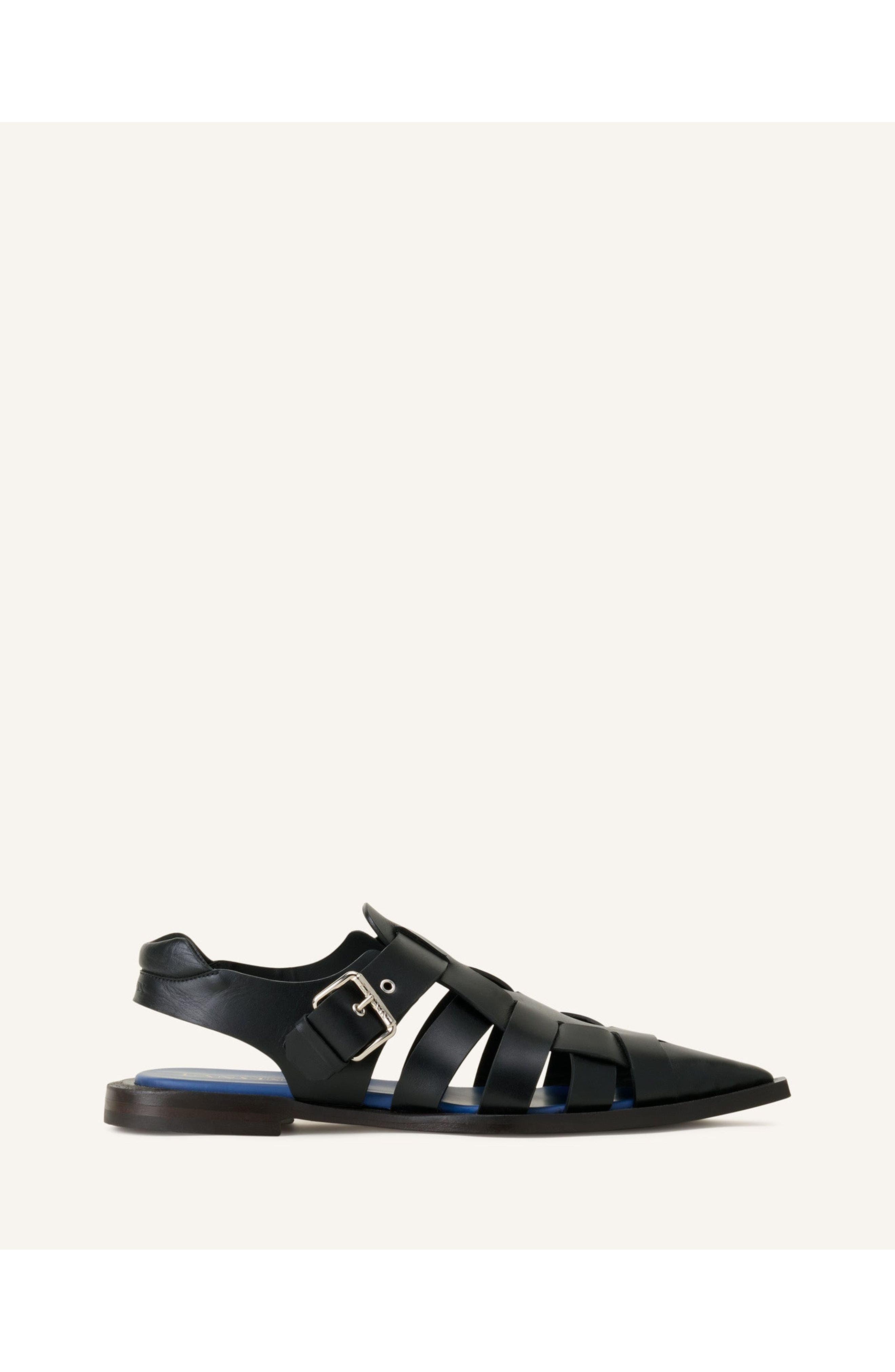 Pointed-Toe Leather Sandals - image 1