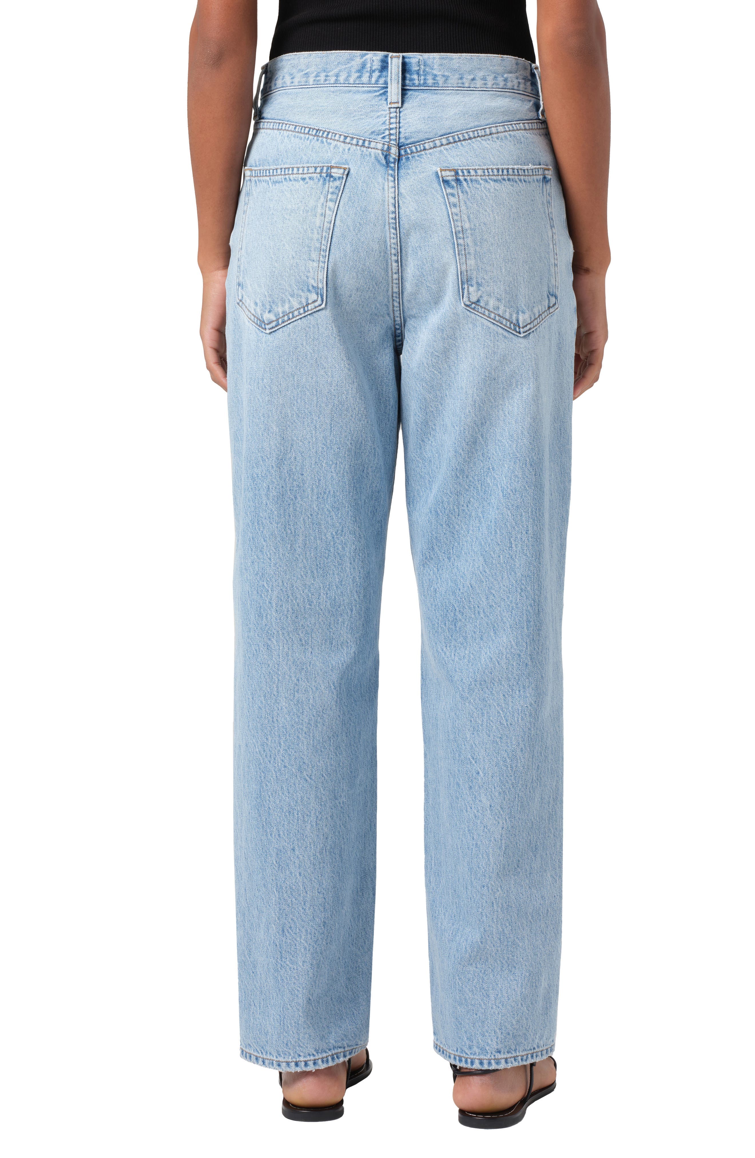 V-Waist Baggy Straight Leg Jeans - image 2