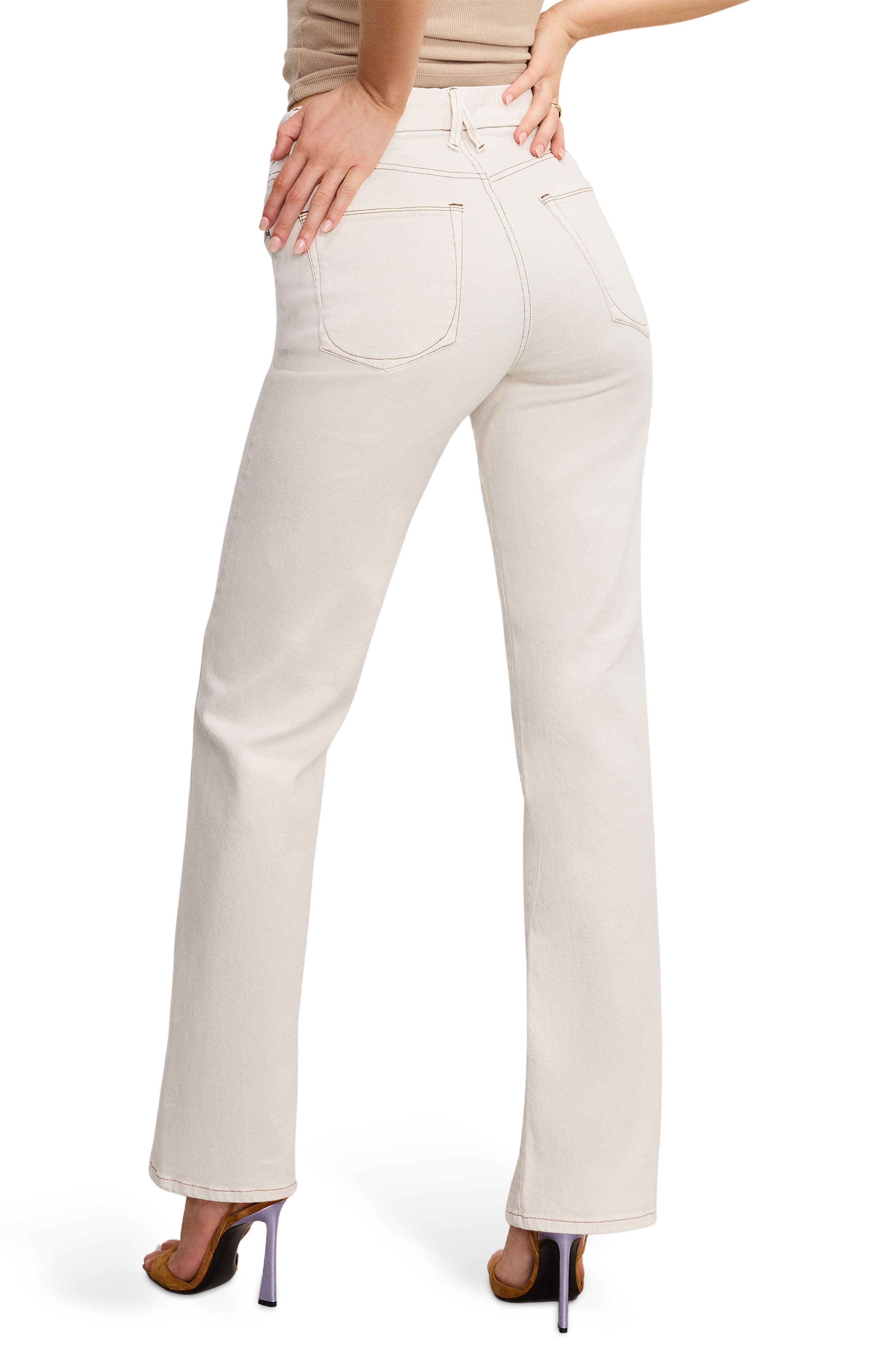 Good Boy Split Hem Straight Leg Jeans - image 2