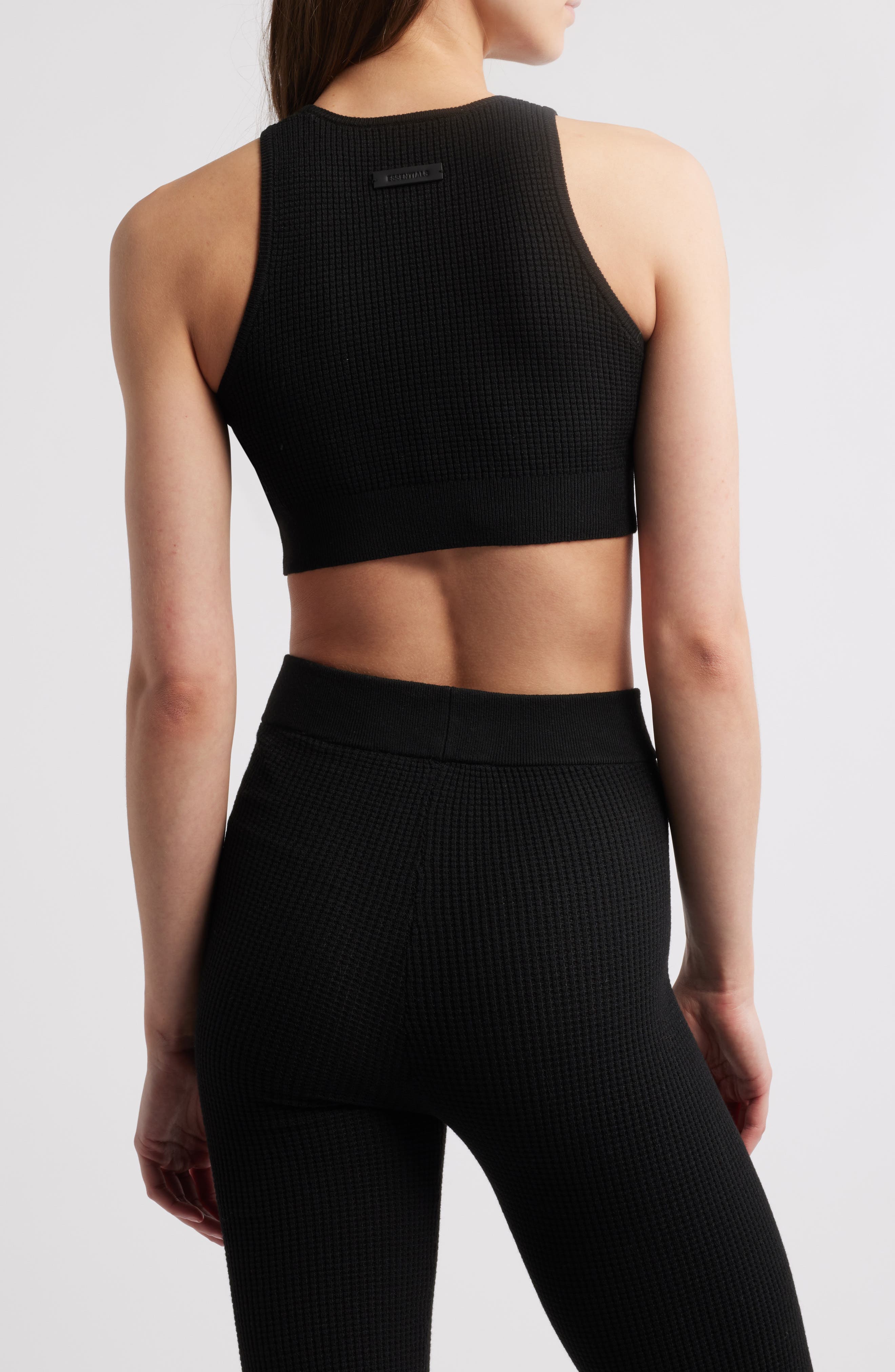 Waffle Knit Crop Sport Tank - image 2
