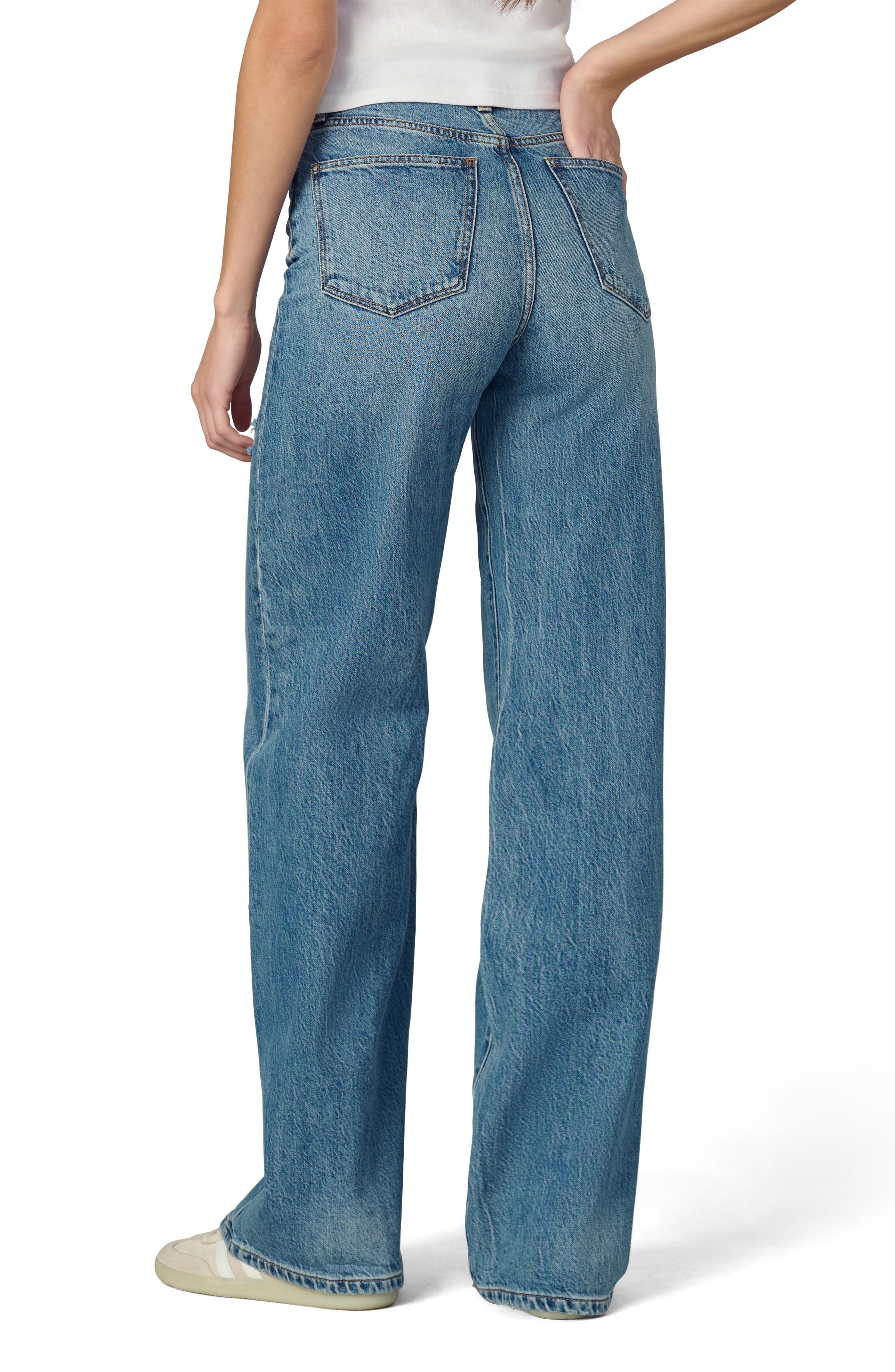 The Mia High Waist Distressed Wide Leg Jeans - image 2
