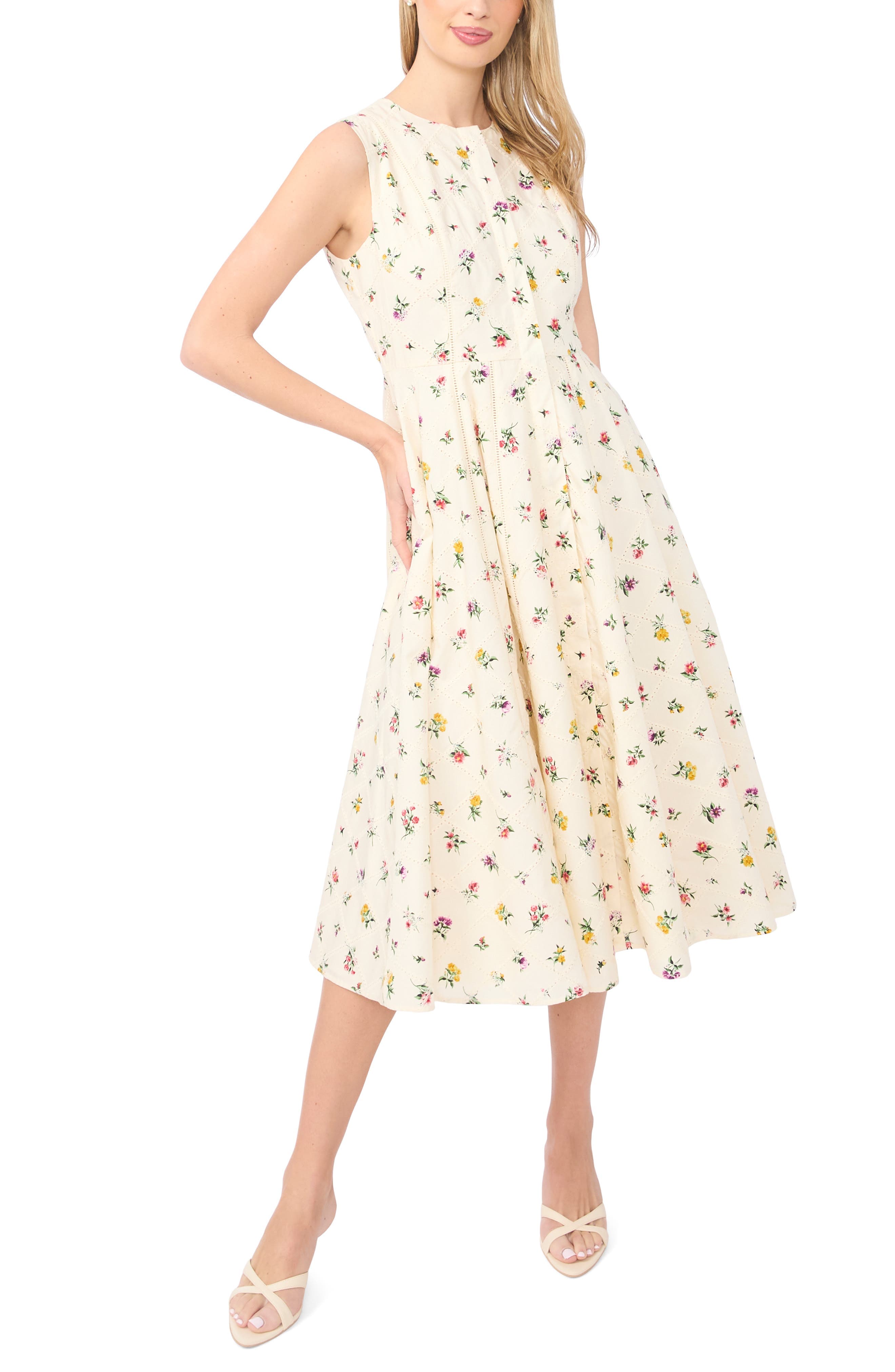 Joanne Floral Print Midi Dress - image 1