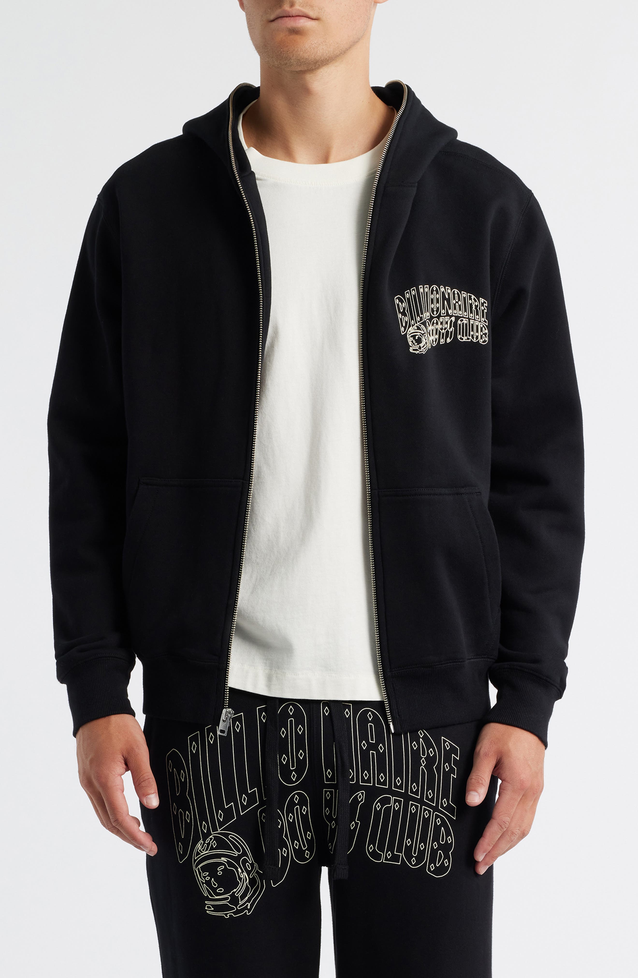 Small Curve Graphic Zip Hoodie - image 1