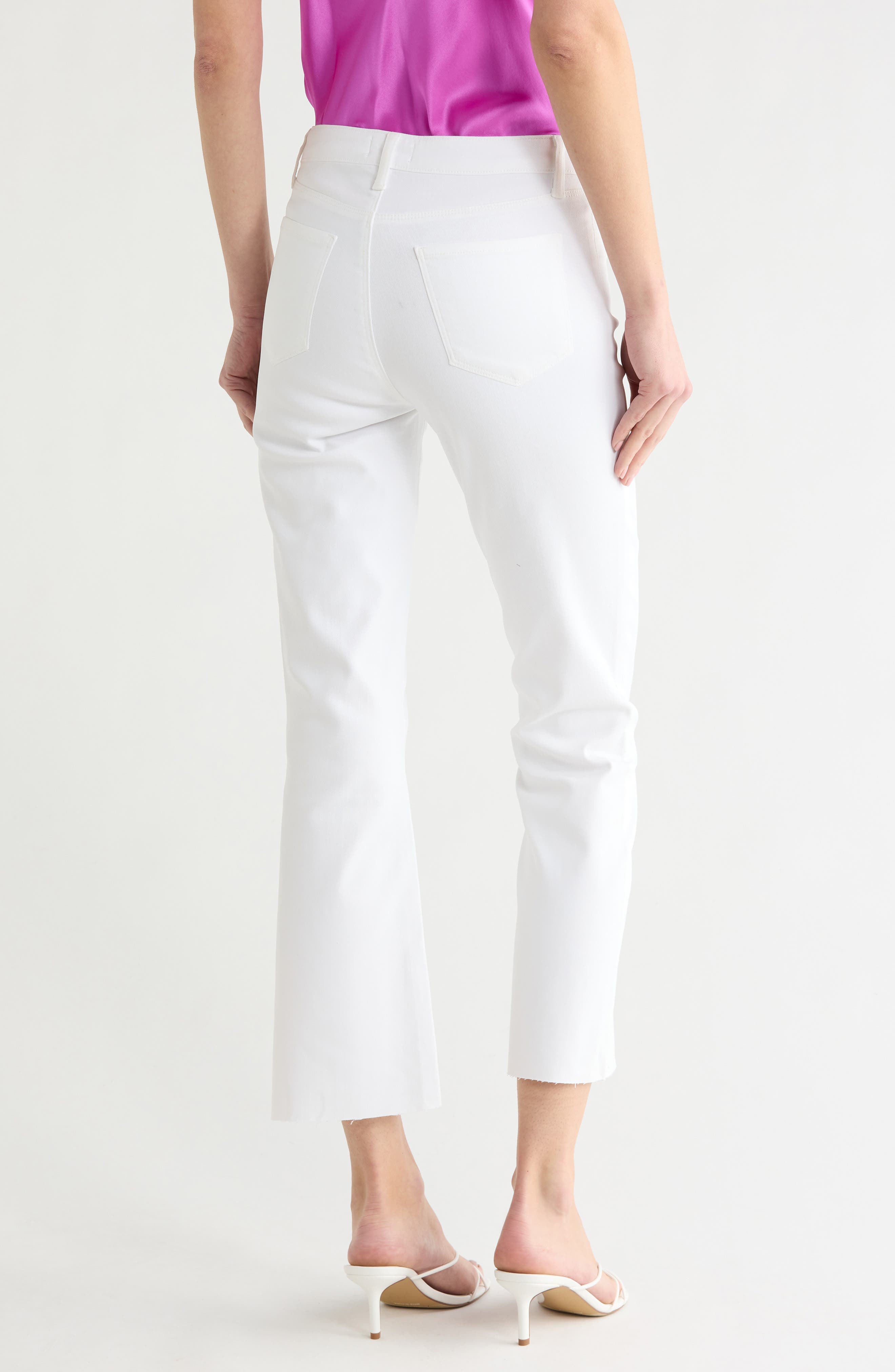 Kendra Coated High Waist Crop Flare Jeans - image 2