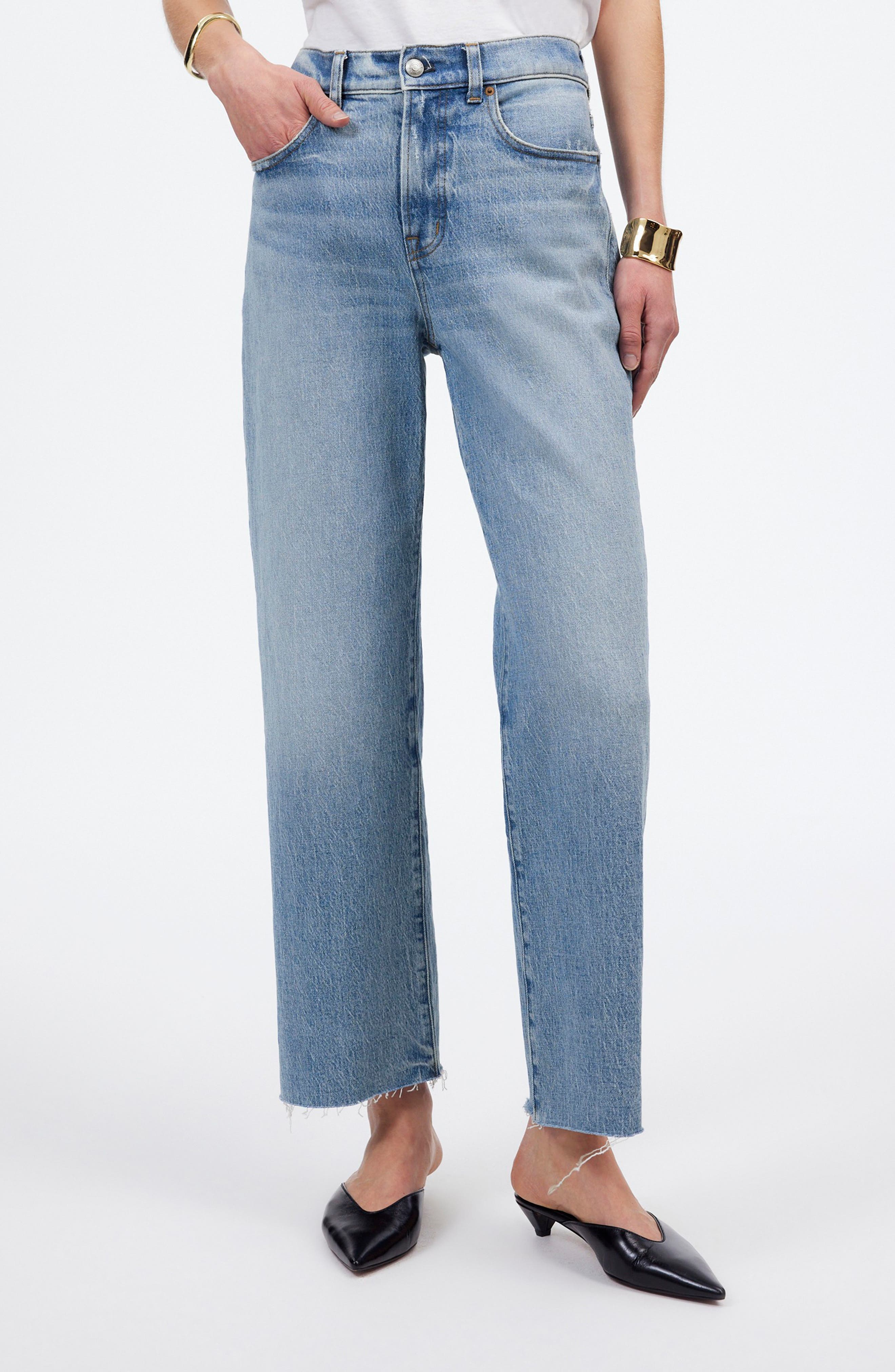 The Perfect Vintage High Waist Crop Wide Leg Jeans - image 1