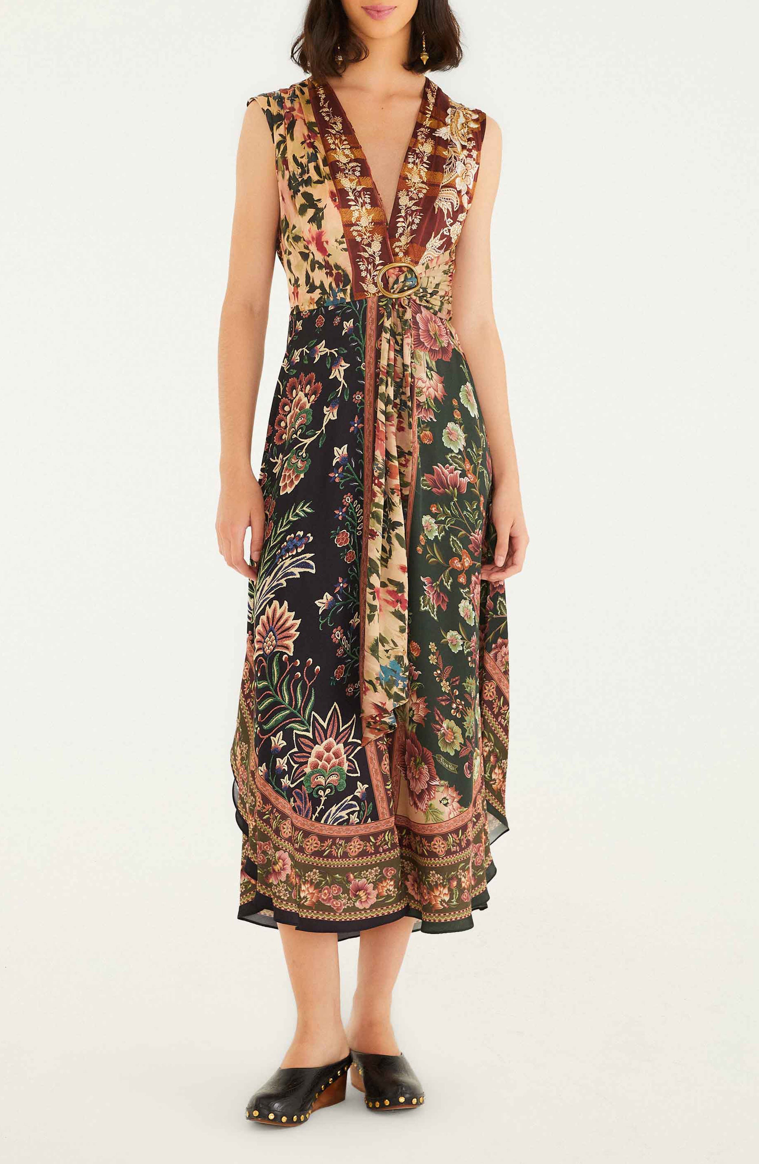 Winter Garden Mix Sleeveless Sundress - image 1