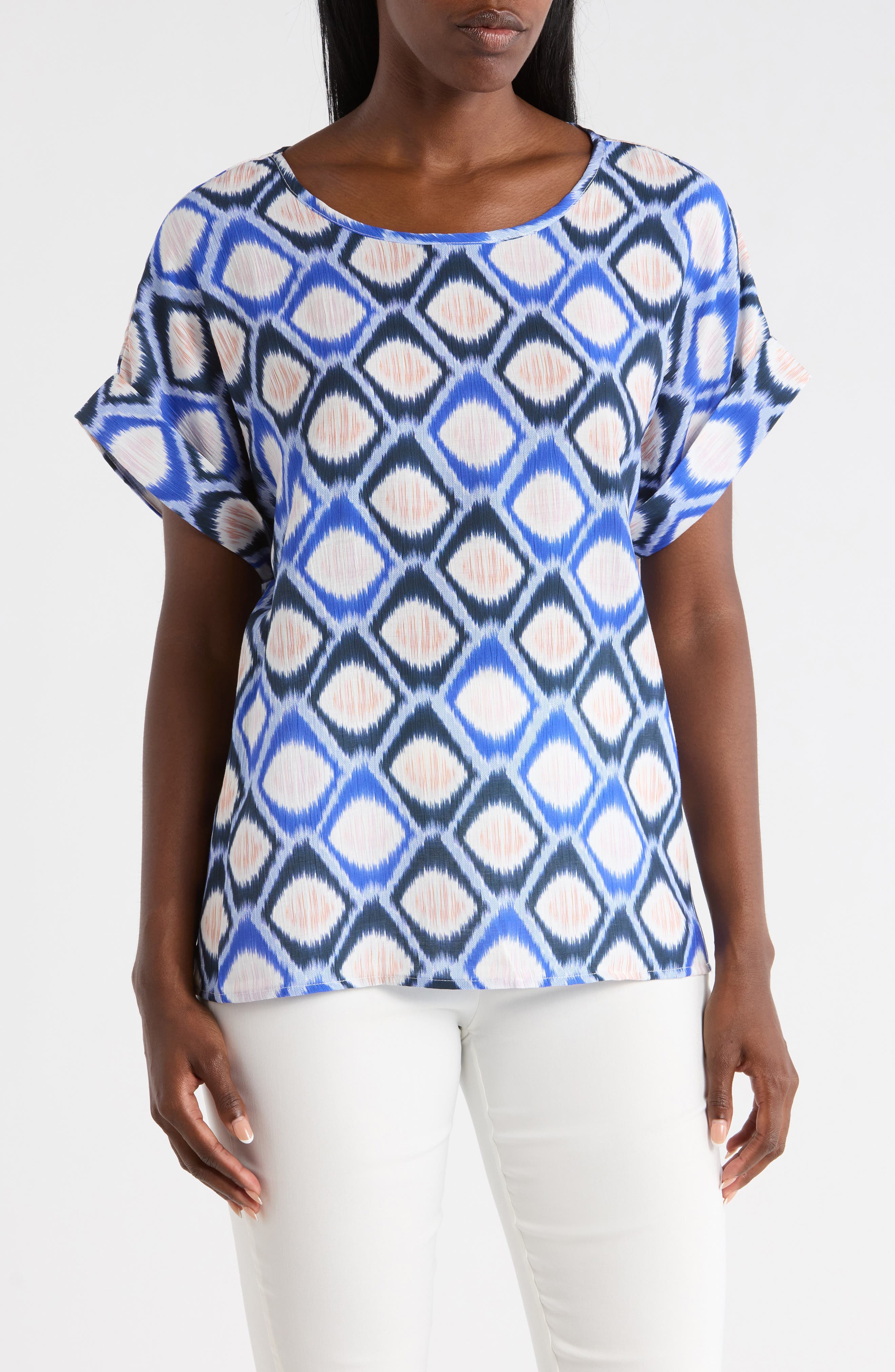 Honeycomb Print Top - image 3