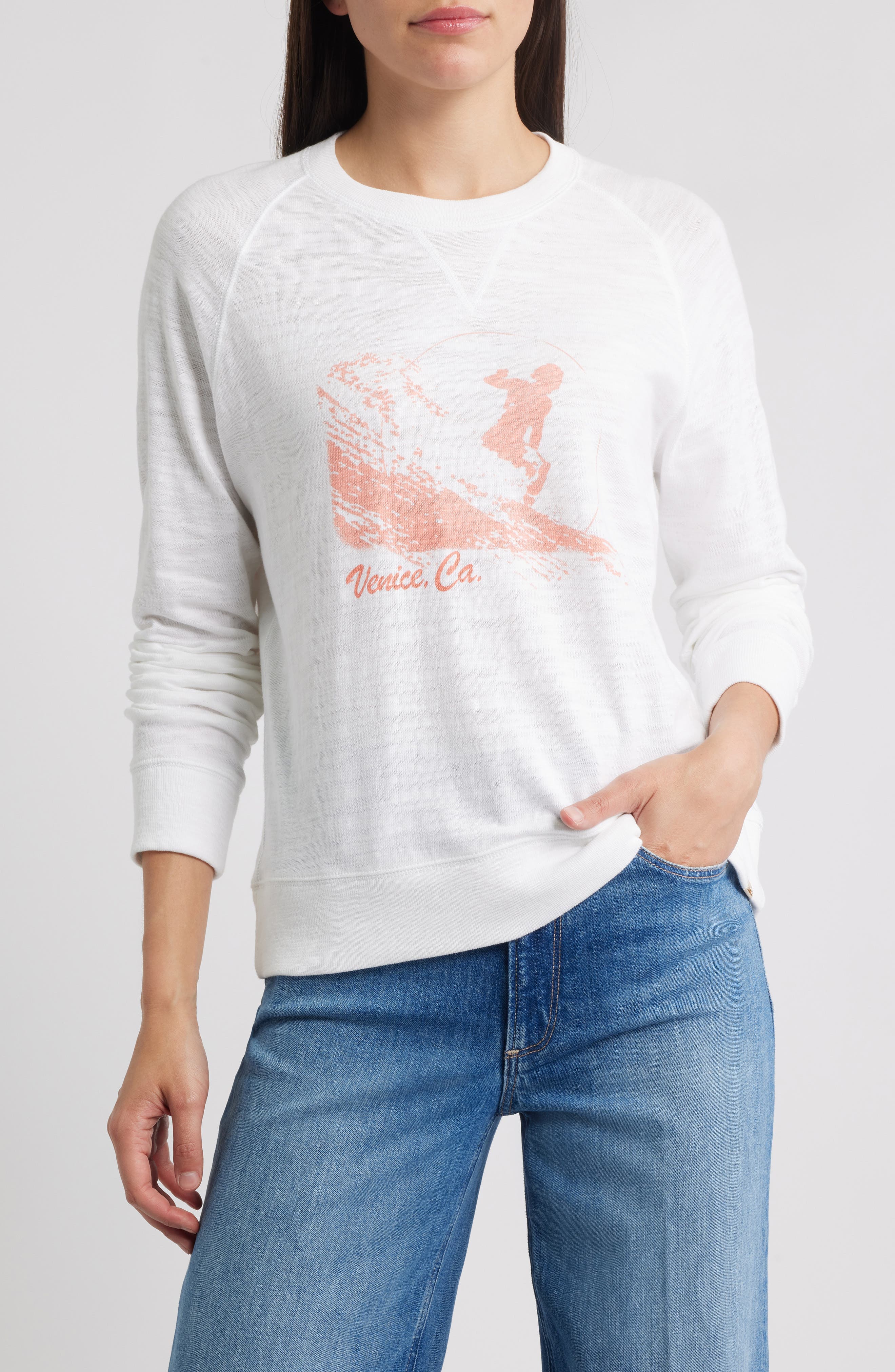 Venice Sunwashed Slub Organic Cotton Graphic T-Shirt - image 1