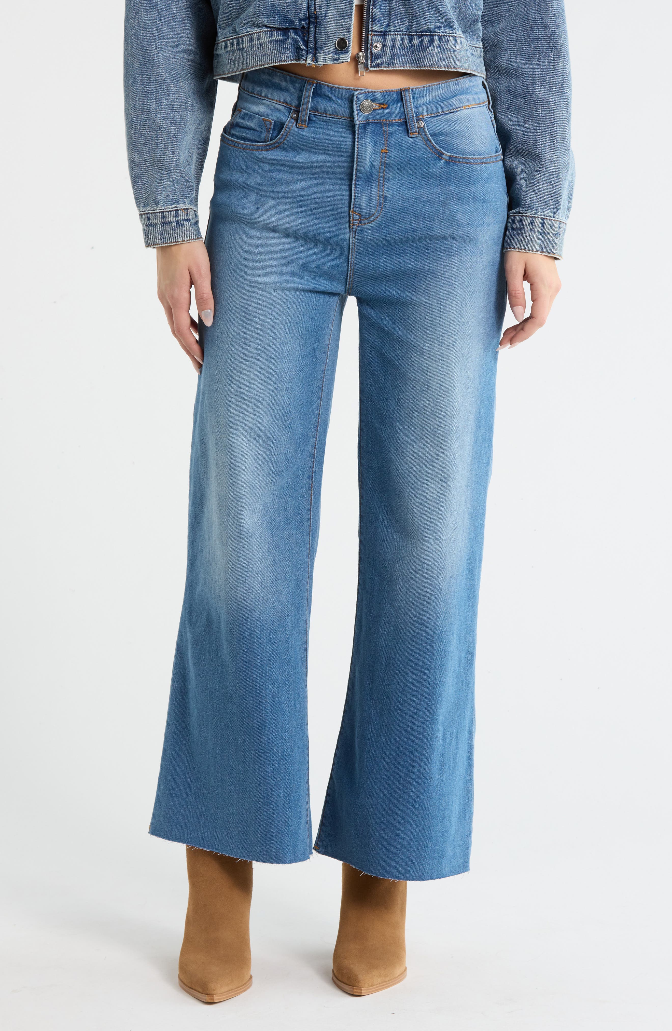 Retro Wide Leg Jeans - image 1