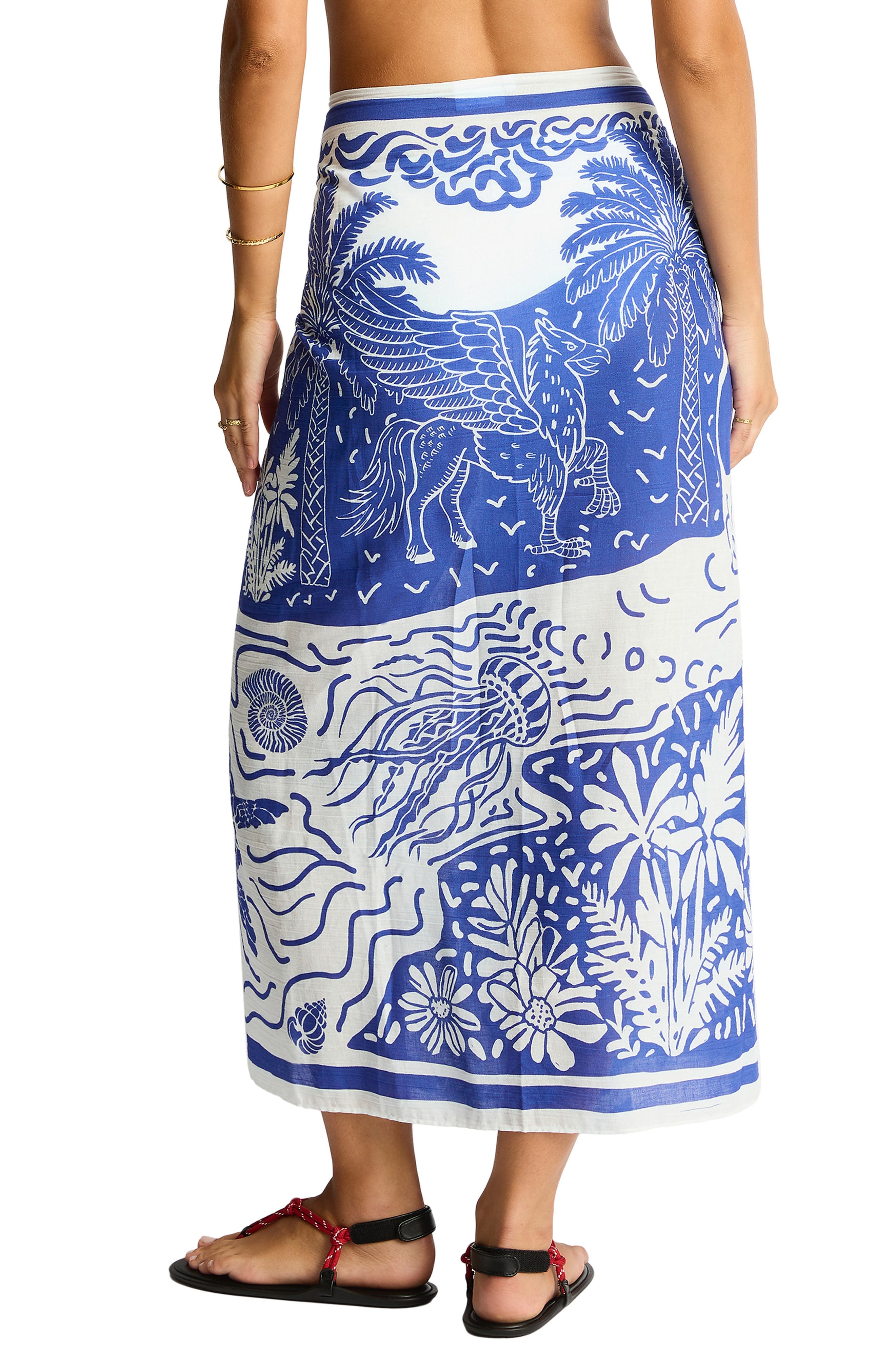 Jungle Lino Long Pareo Sarong - image 2