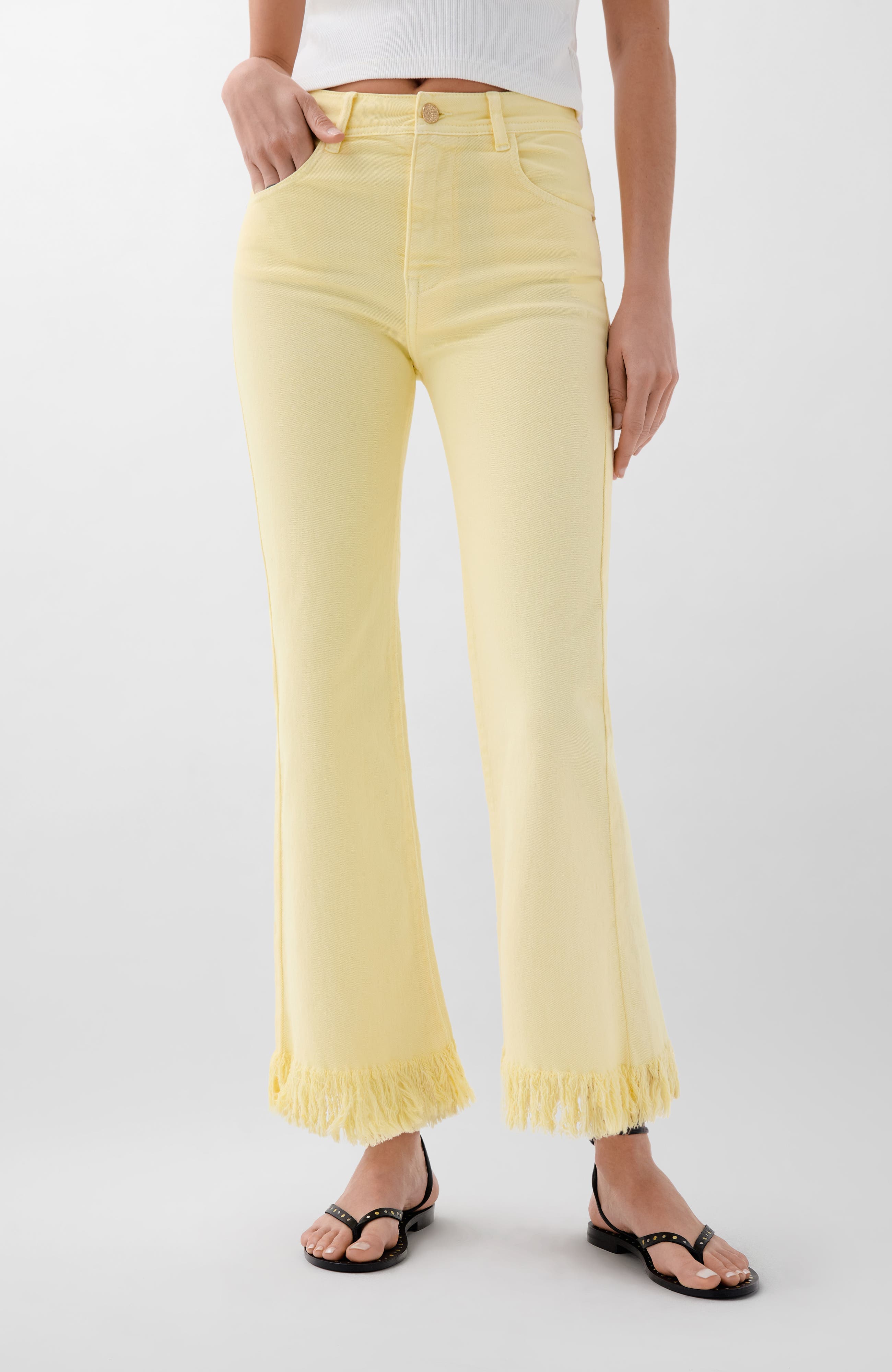 Rivet Color Denim Pant - image 1