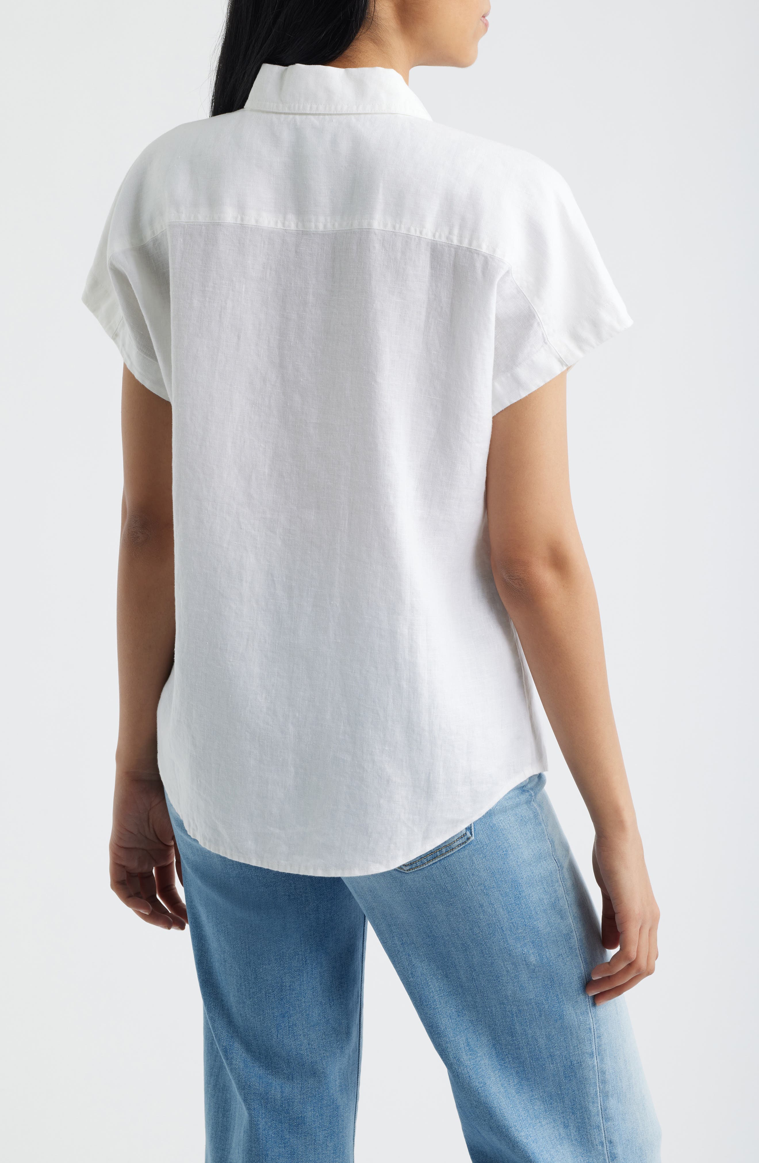 Castialina Utility Linen Button-Up Shirt - image 2