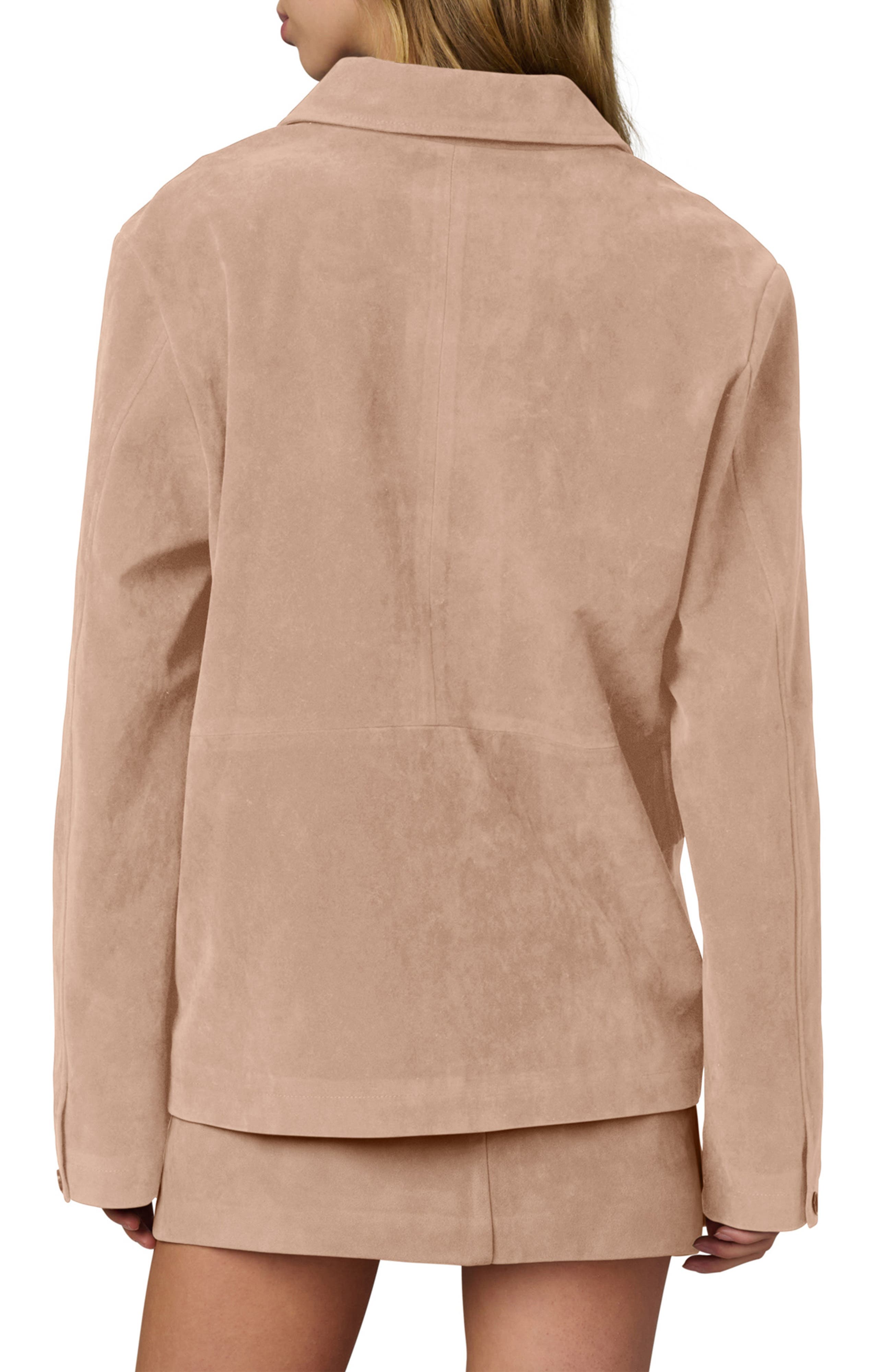 Faux Suede Chore Coat - image 2