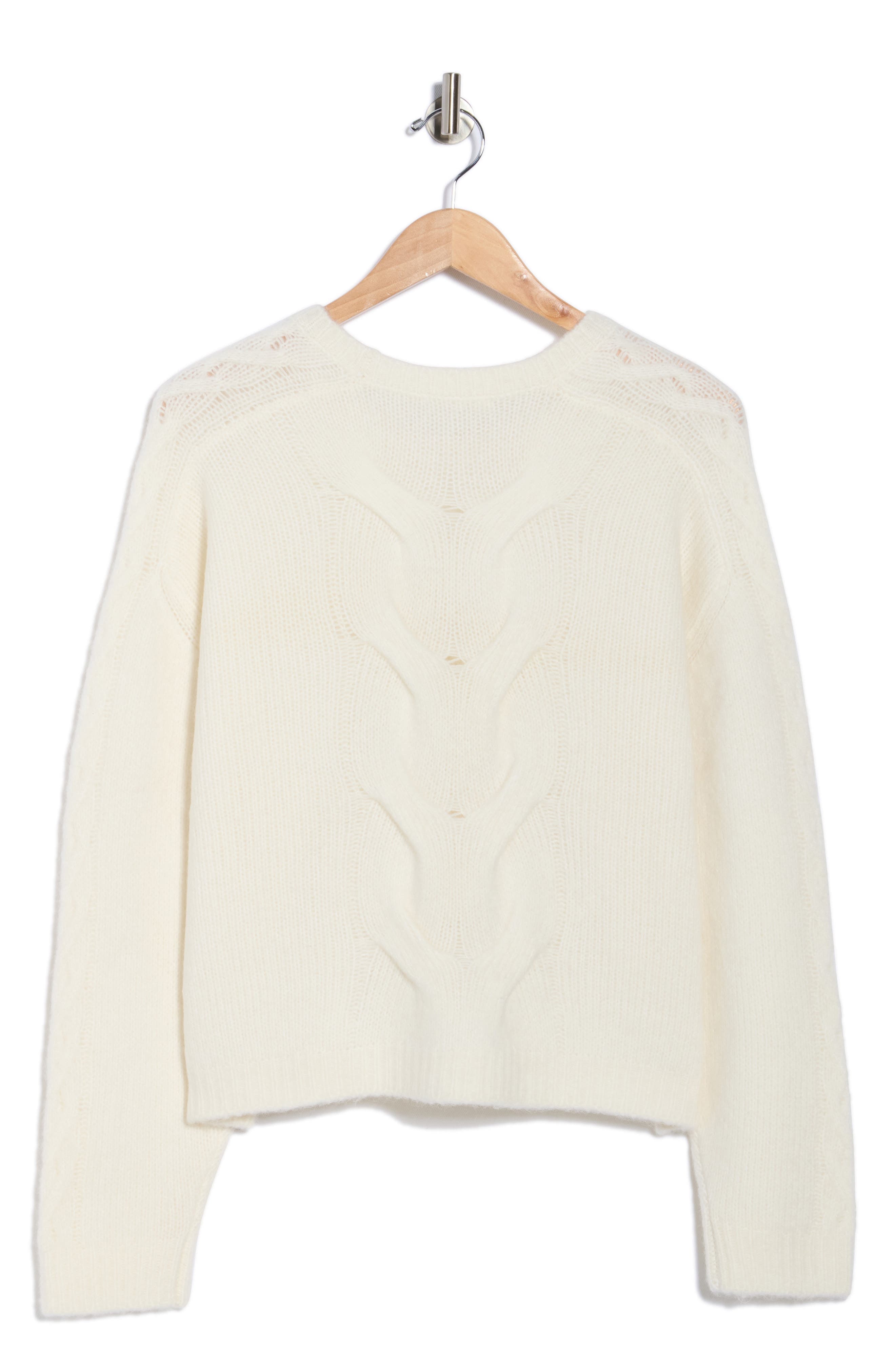 Maia Cable Knit Crop Sweater - image 2