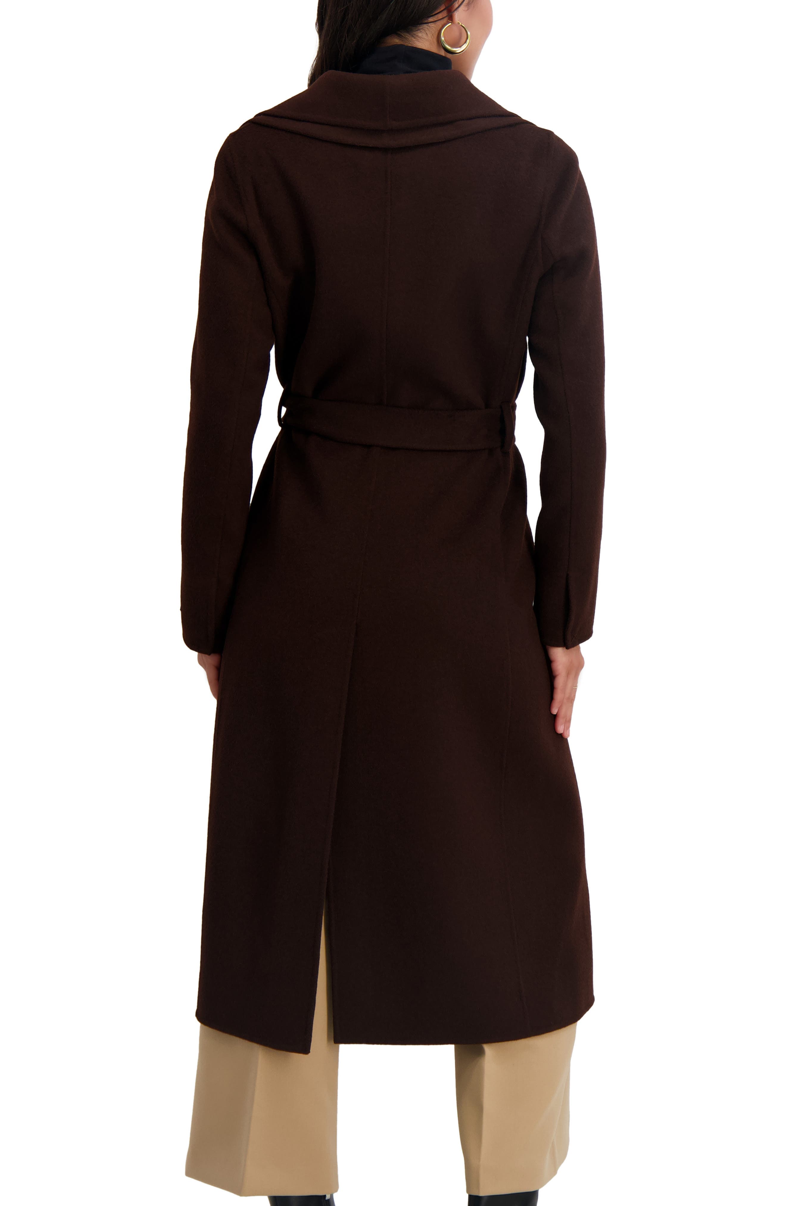 Elliot Tie Waist Wool Blend Coat - image 2
