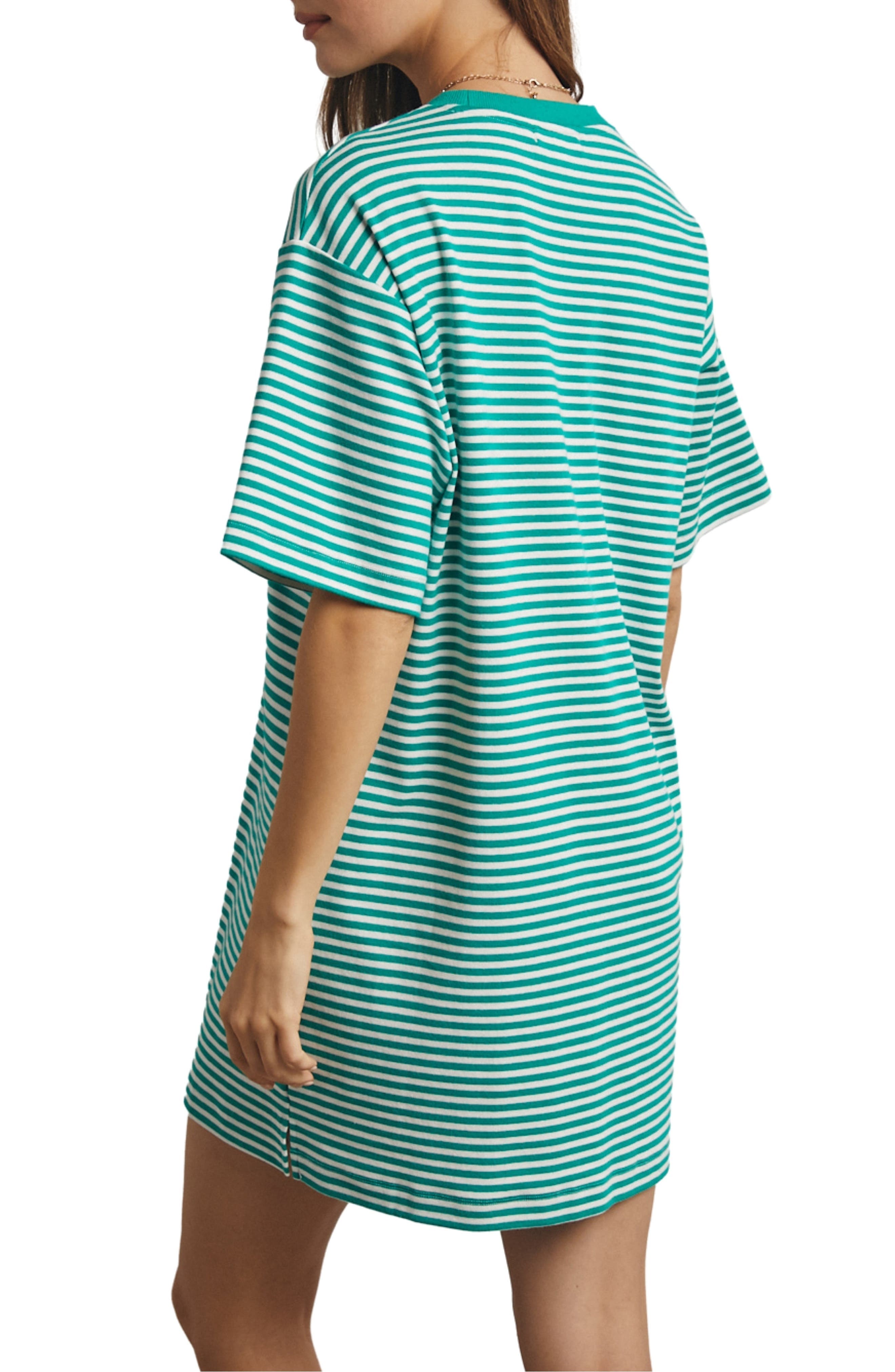 Stripe T-Shirt Dress - image 2