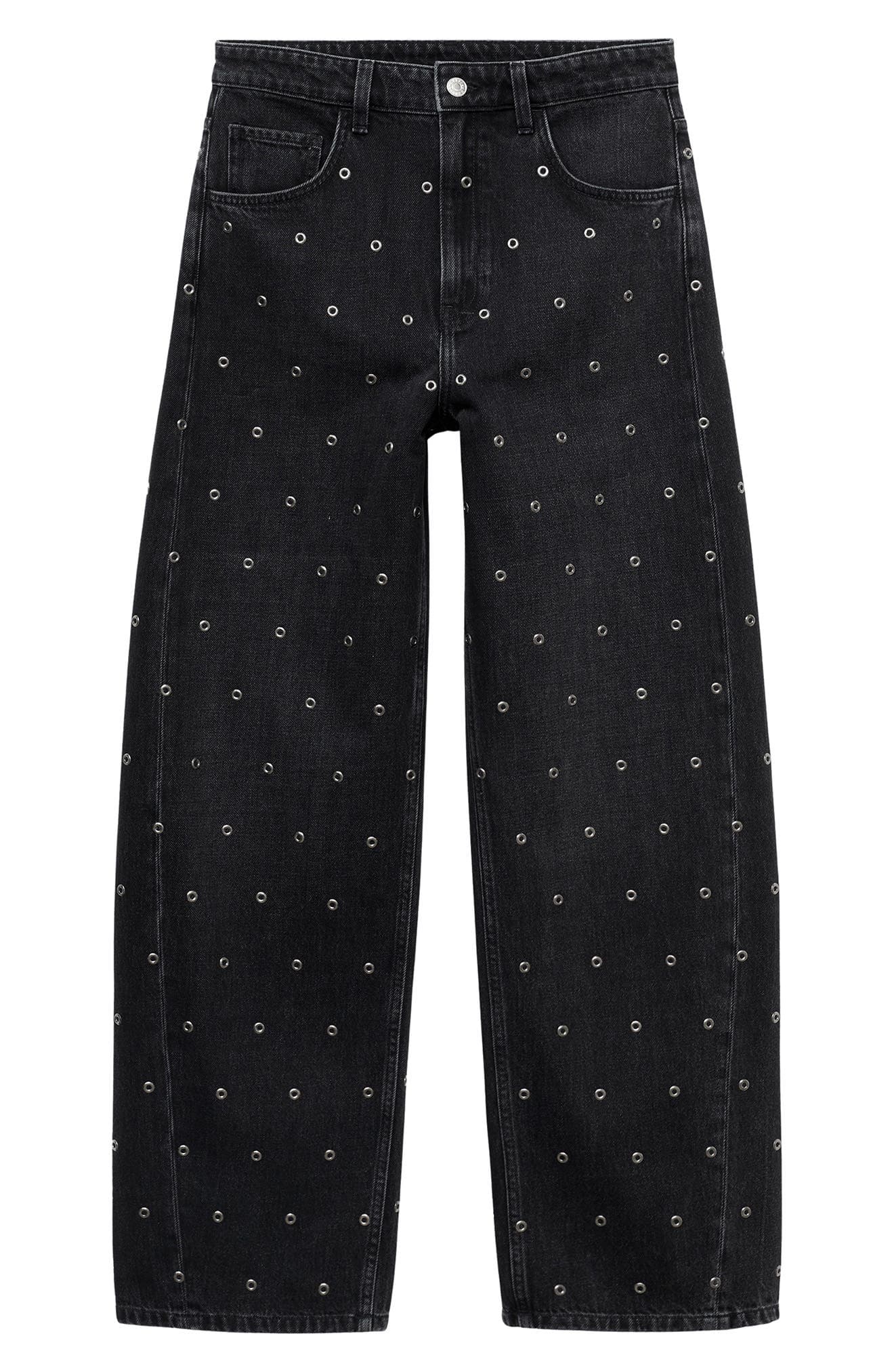 Grommet Barrel Jeans - image 2