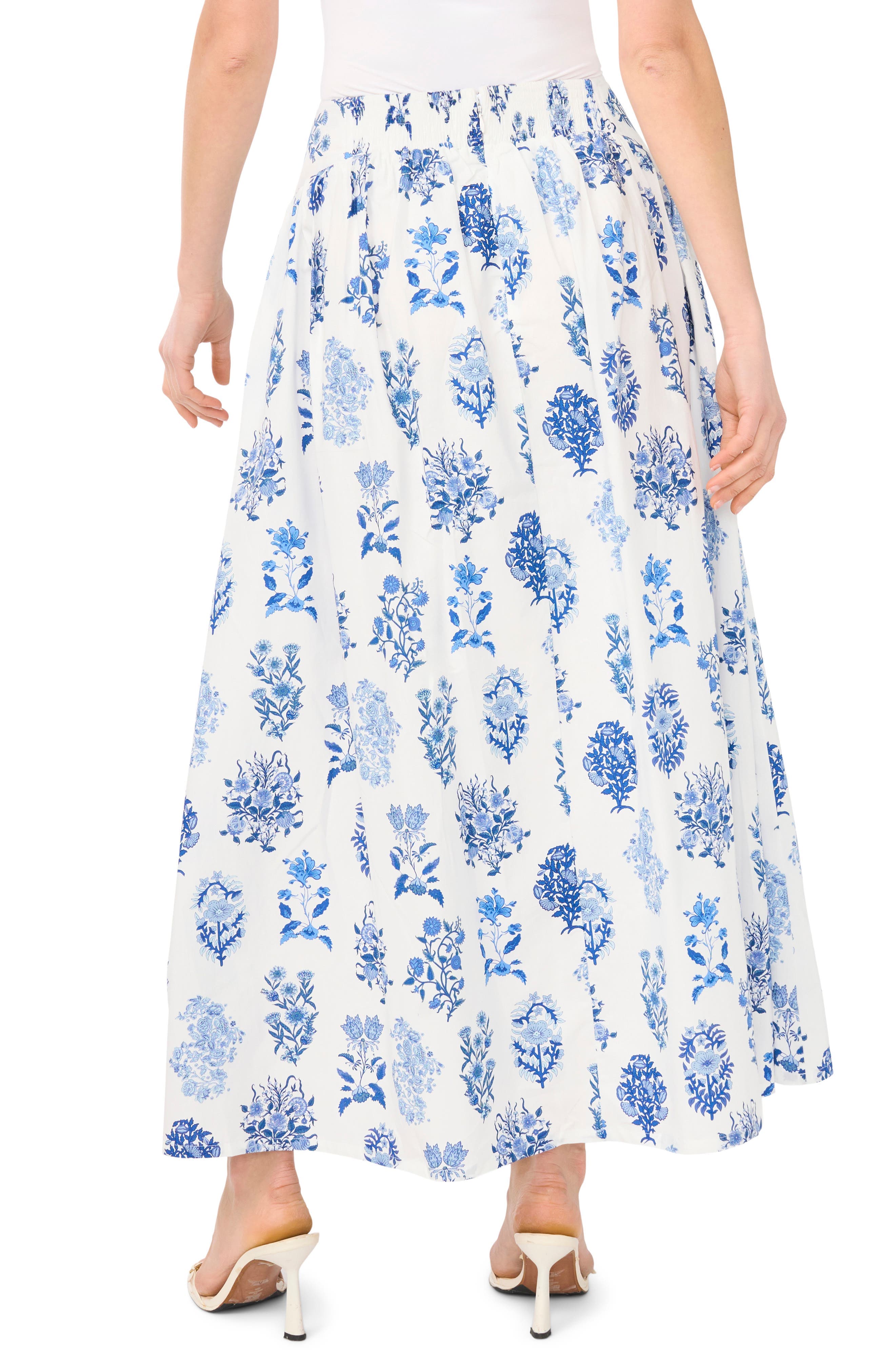 Floral Cotton Blend Maxi Skirt - image 2