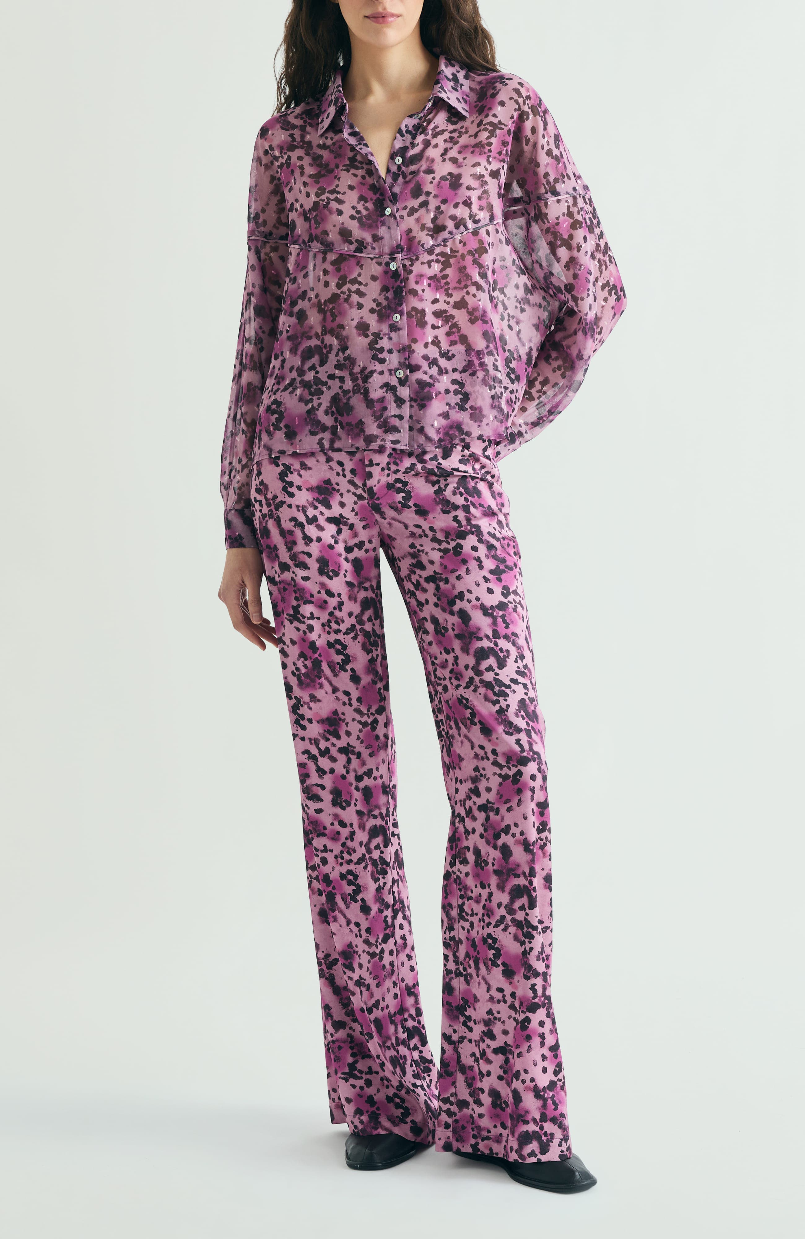 Animal Print Fluid Pants - image 2