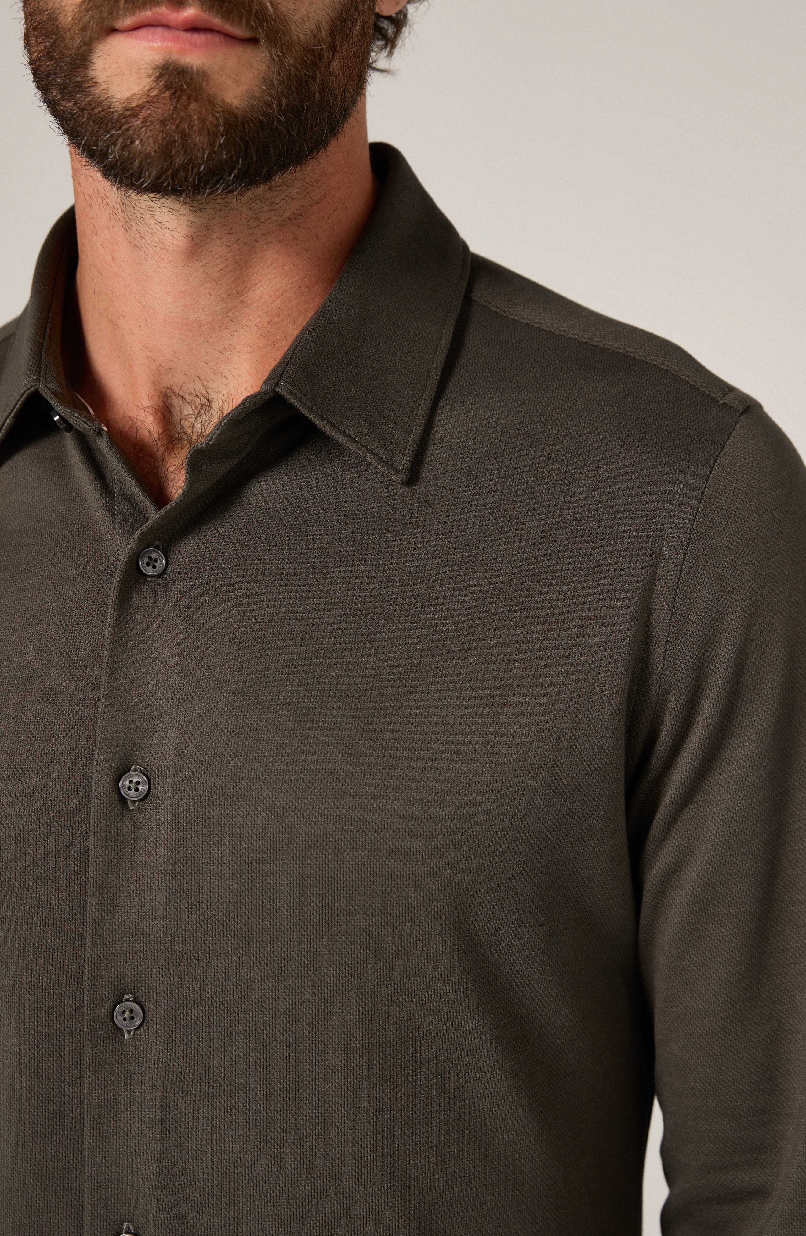 Bowery Texture Knit Button-Up Shirt - image 4