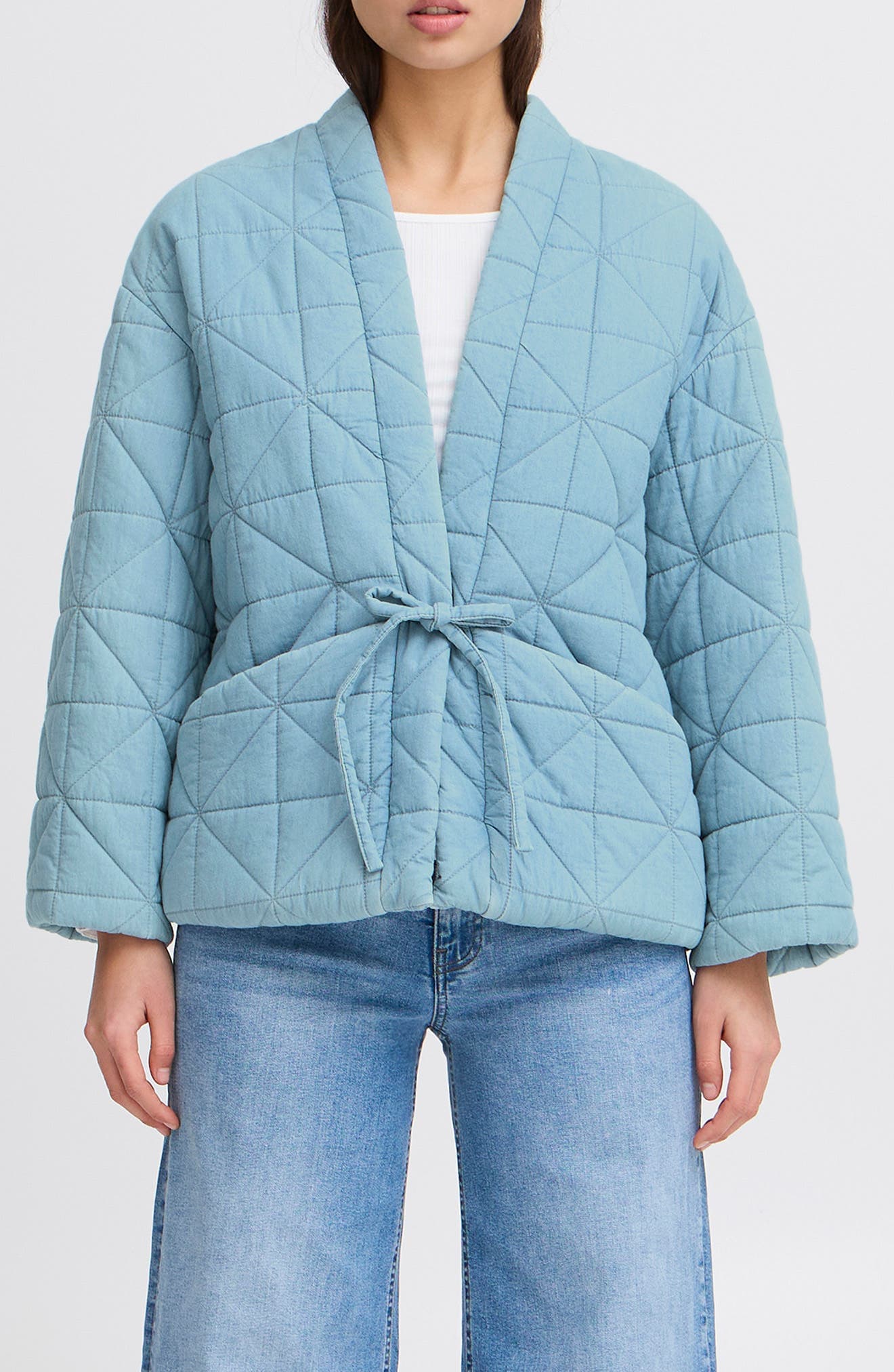 Quilted Denim Jacket - image 1