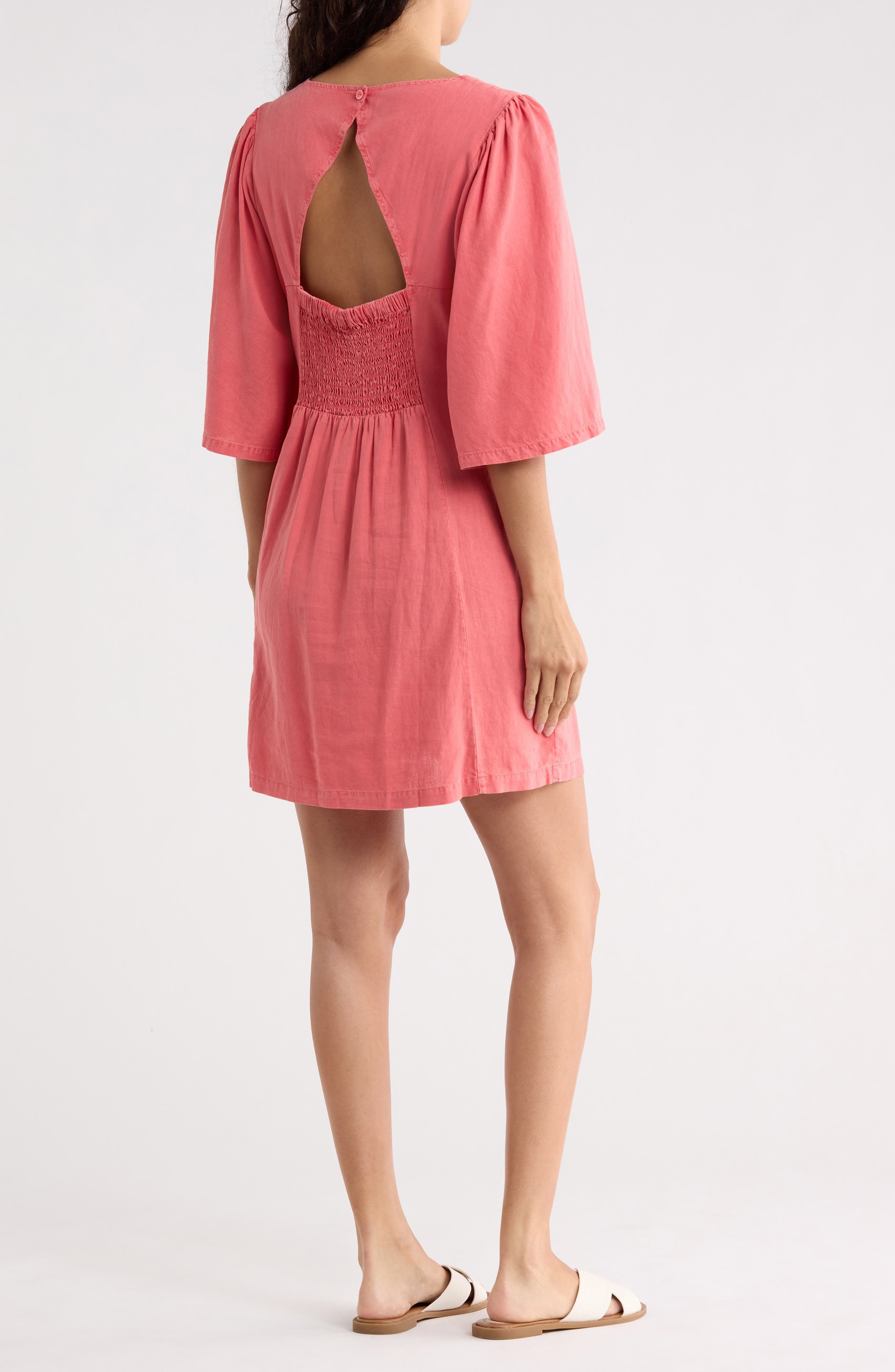 Fiora Elbow Sleeve Minidress - image 2