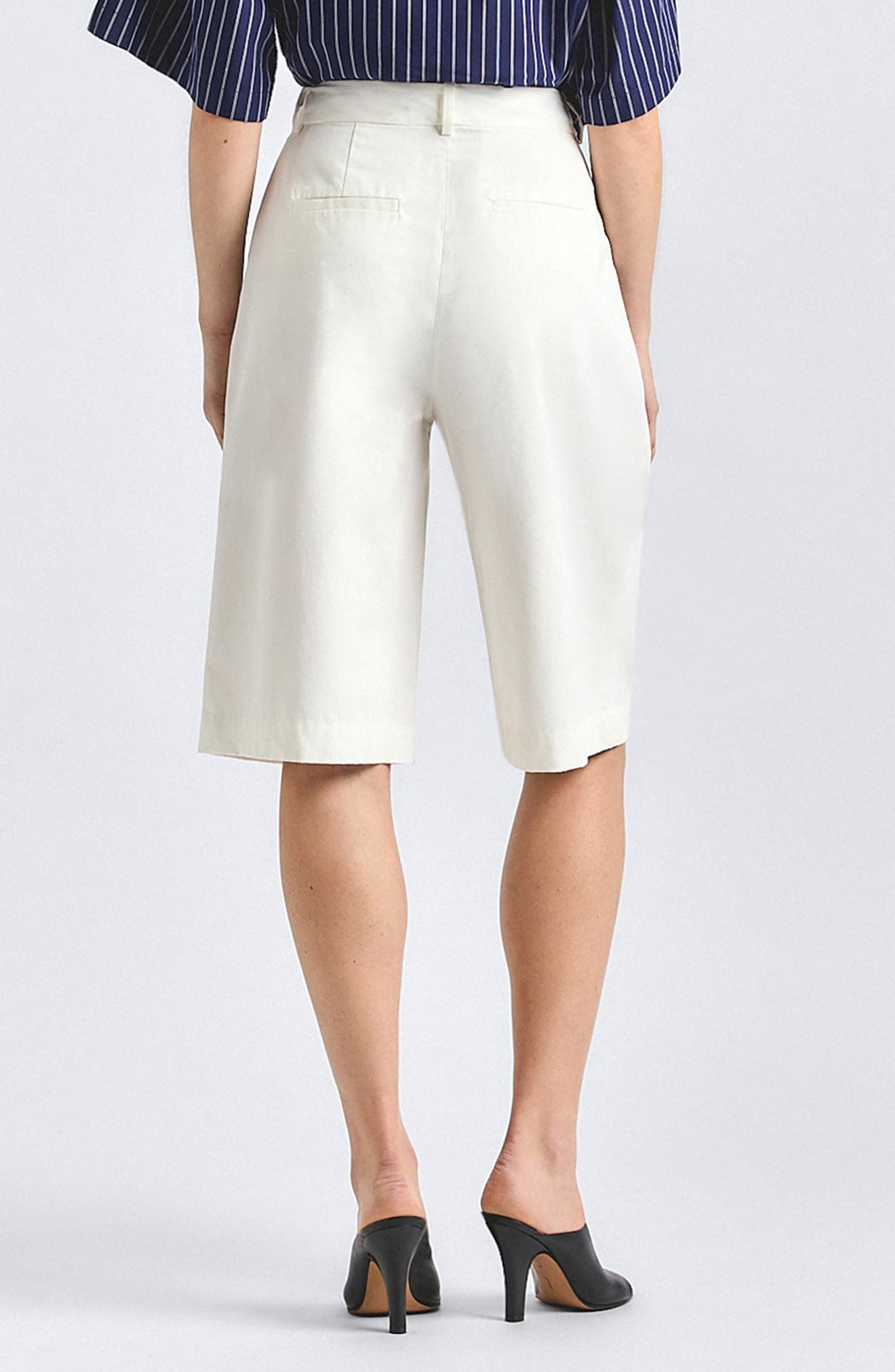 Celina Pleated Bermuda Shorts - image 2