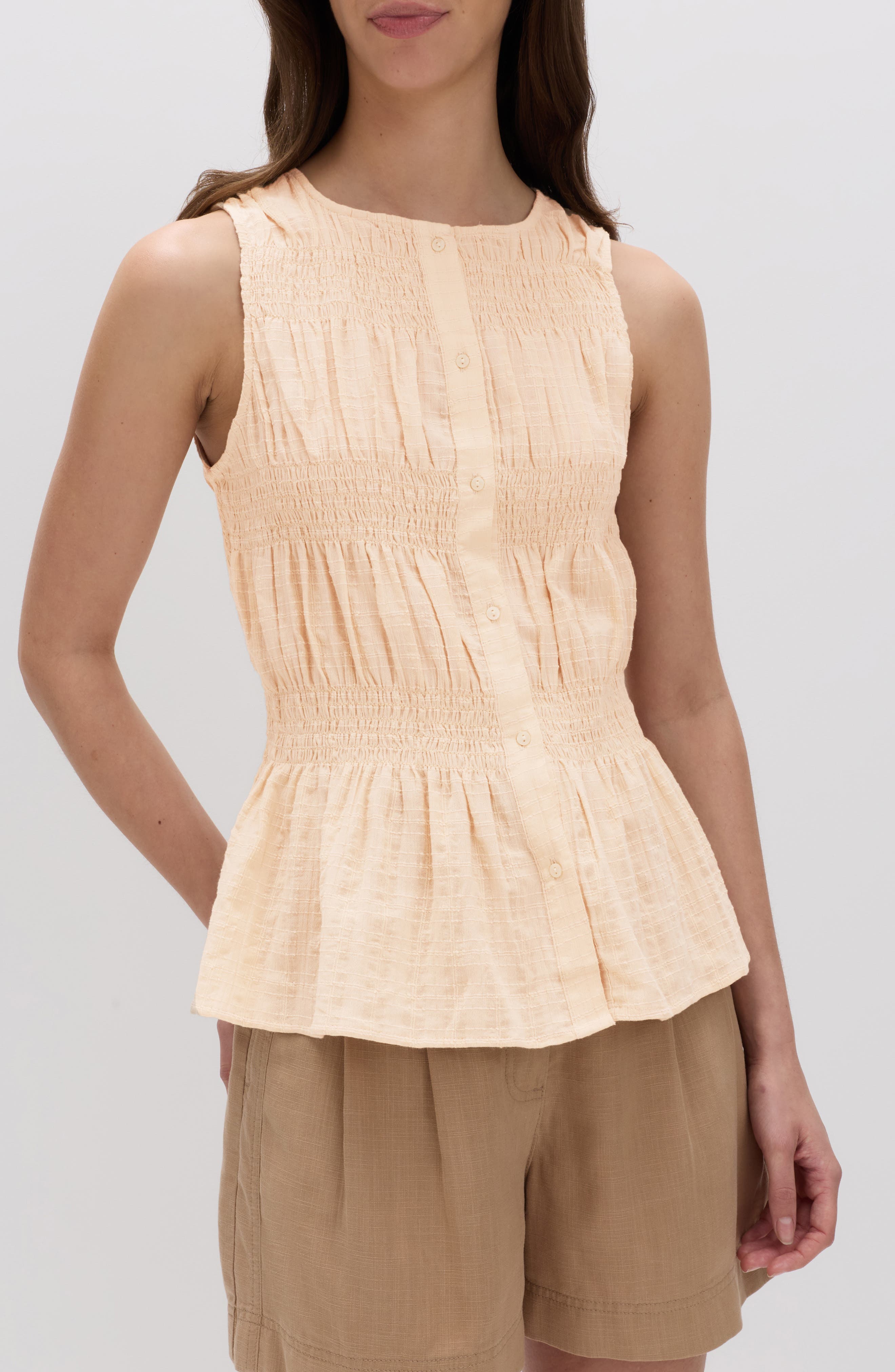 Shirred Button Top - image 1
