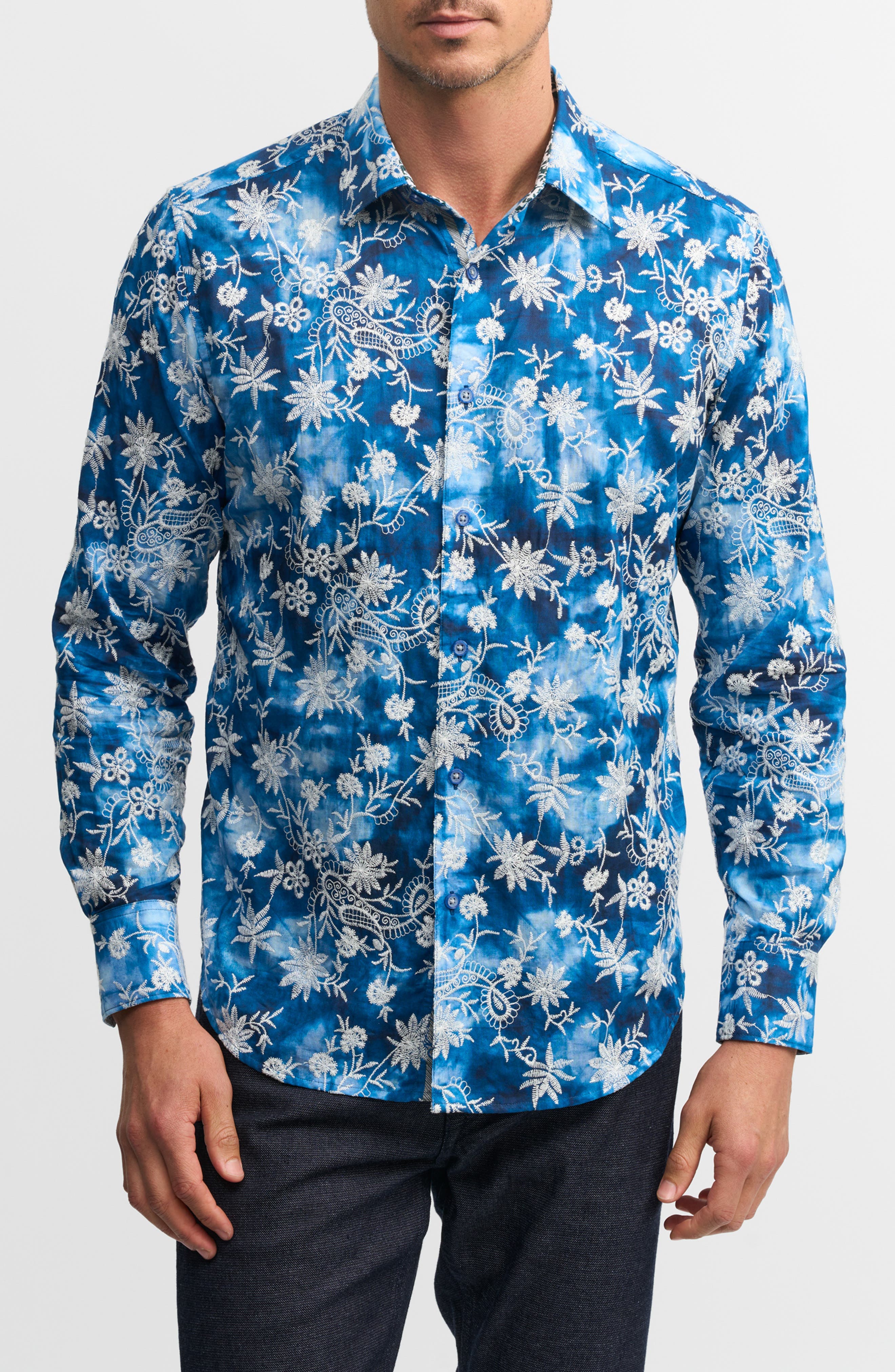 Superior Embroidered Button-Up Shirt - image 1