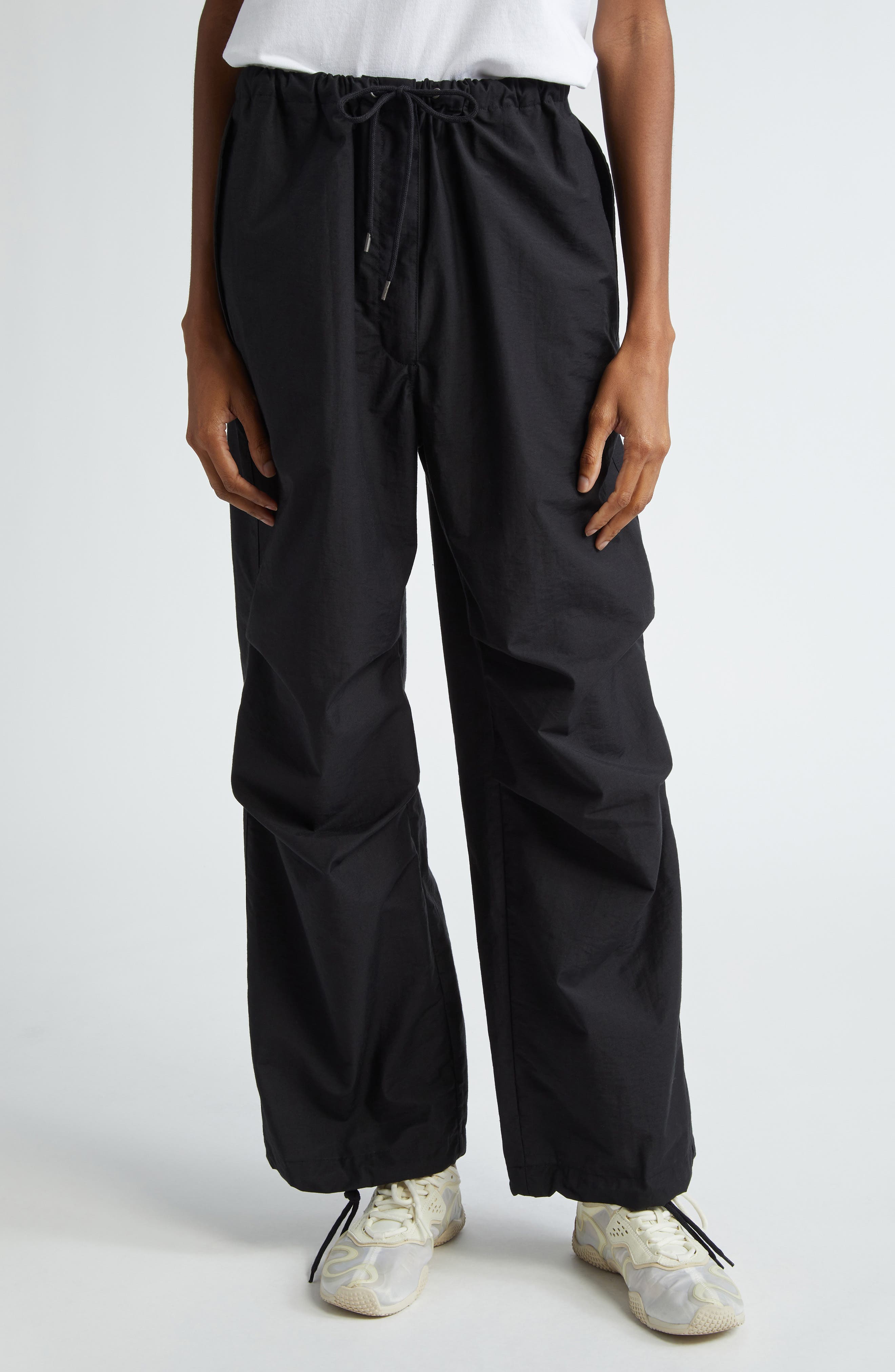 Parla Cotton & Nylon Parachute Pants - image 1