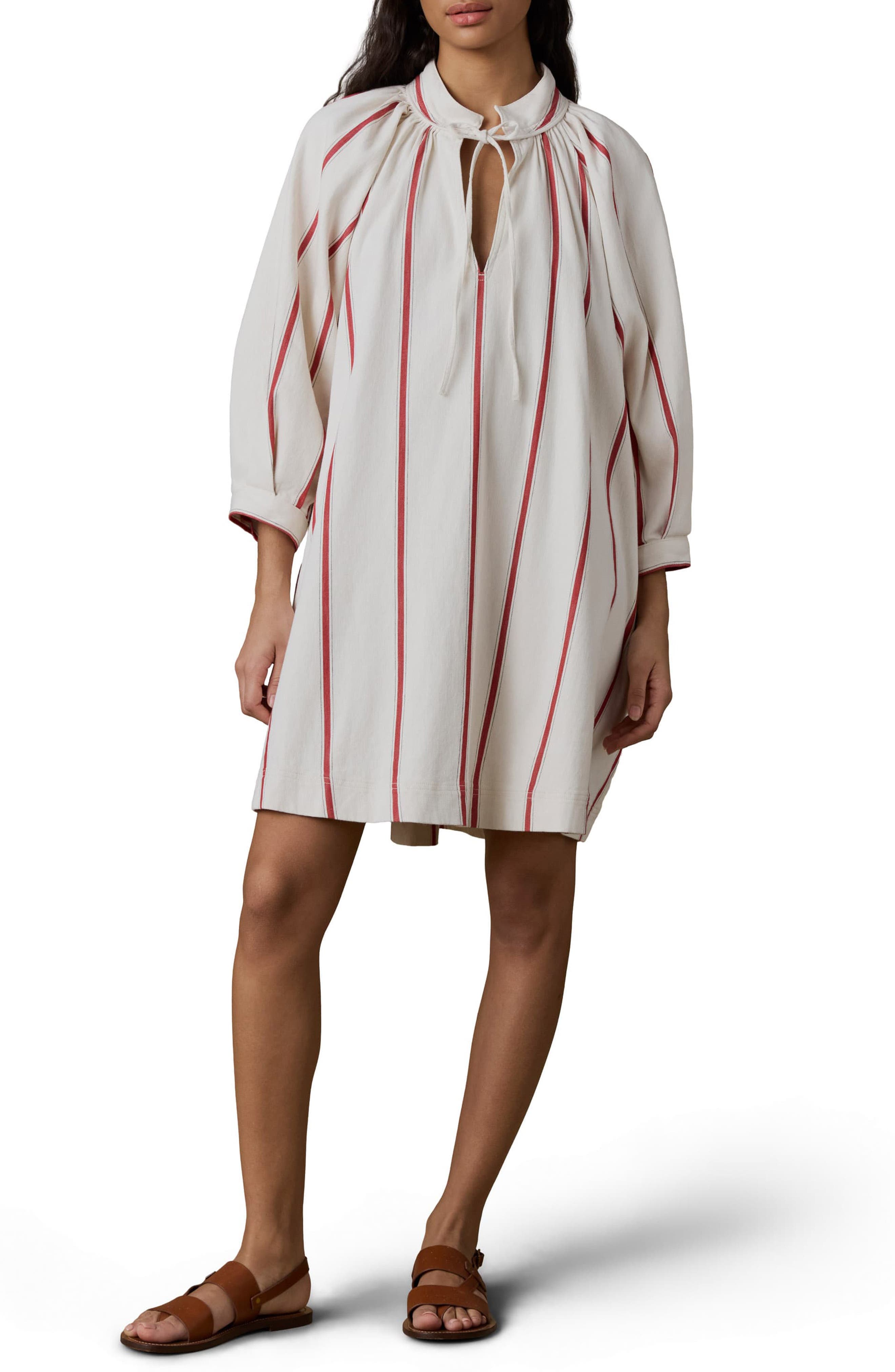 Zoe Tideweave Stripe Organic Cotton Shift Dress - image 1