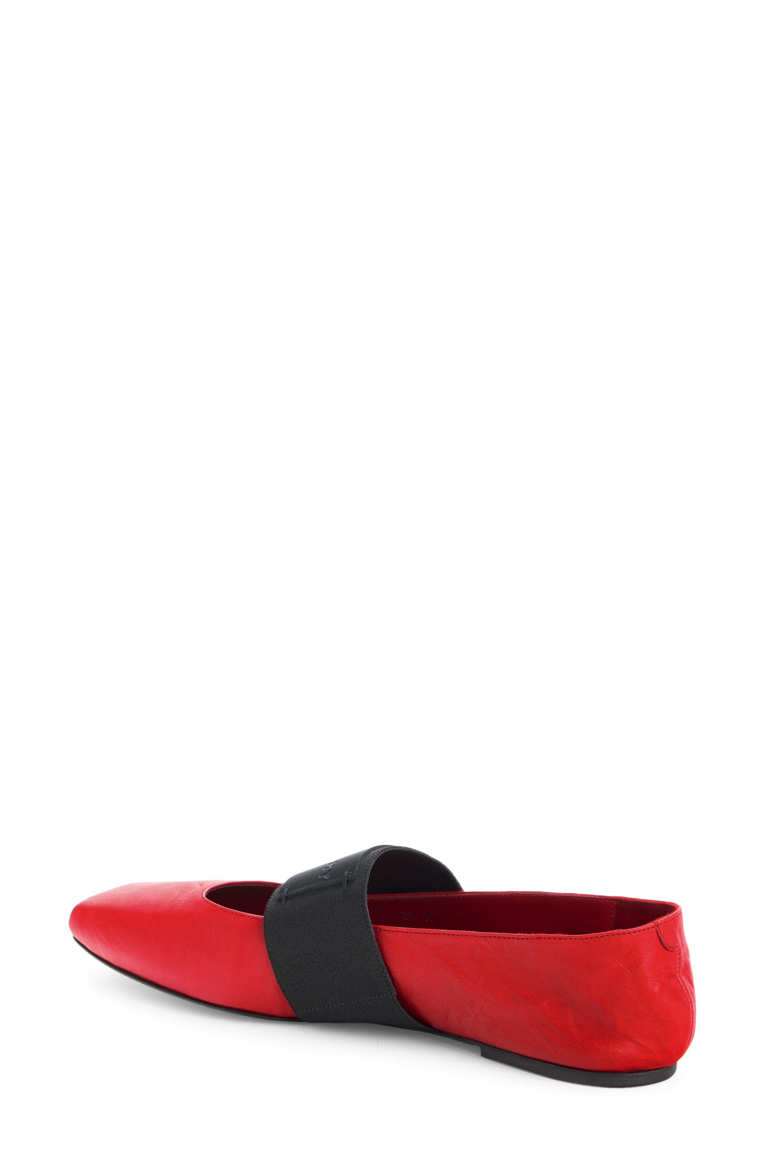 Sliced Square Toe Mary Jane Flat - image 2