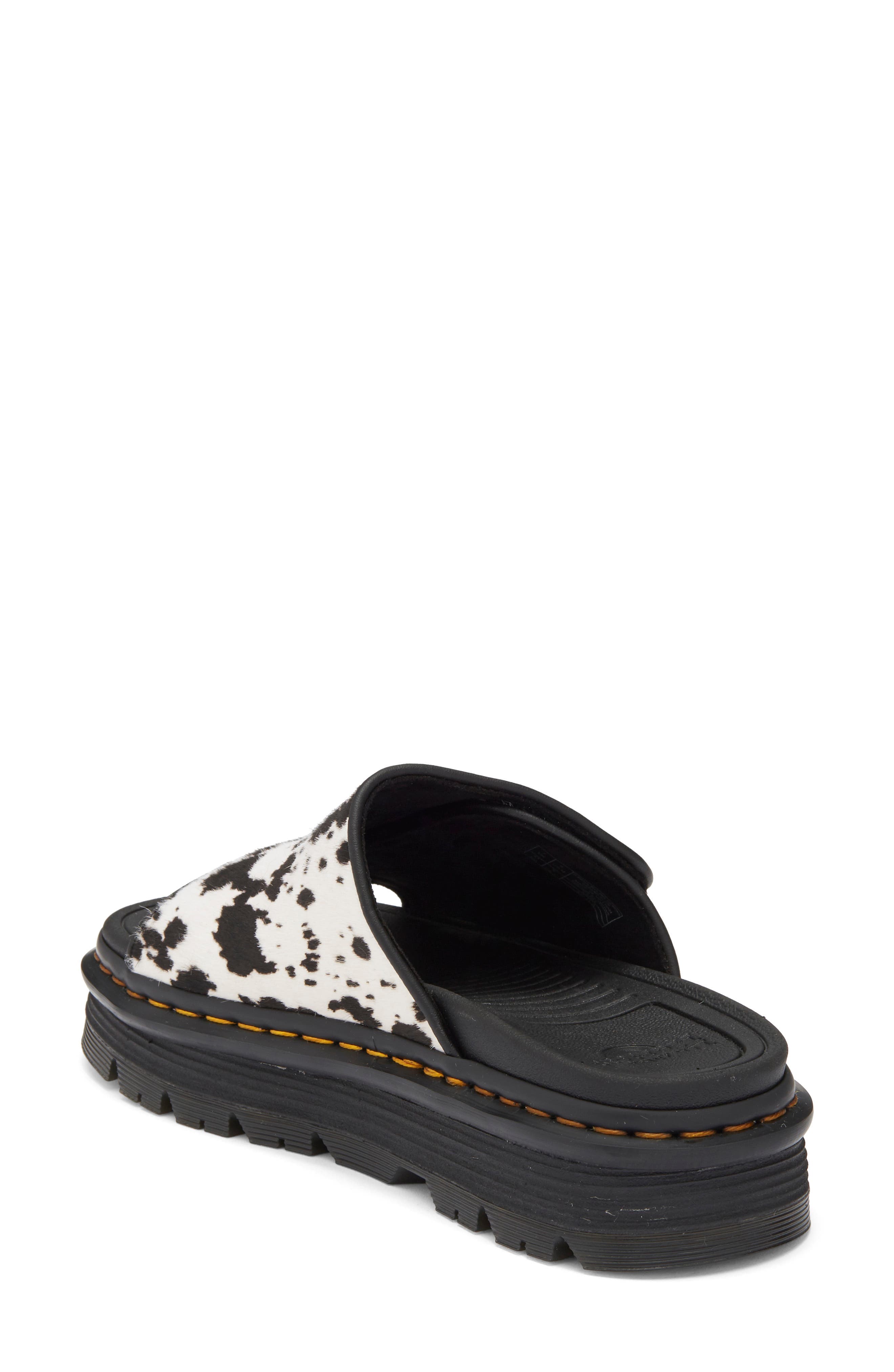 Zebzag Genuine Calf Hair Slide Sandal - image 2