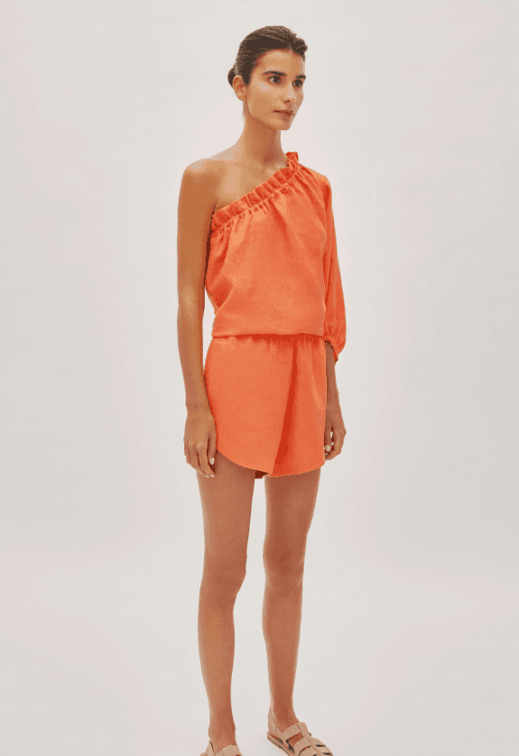 Capri Citrus Linen Shorts - image 2