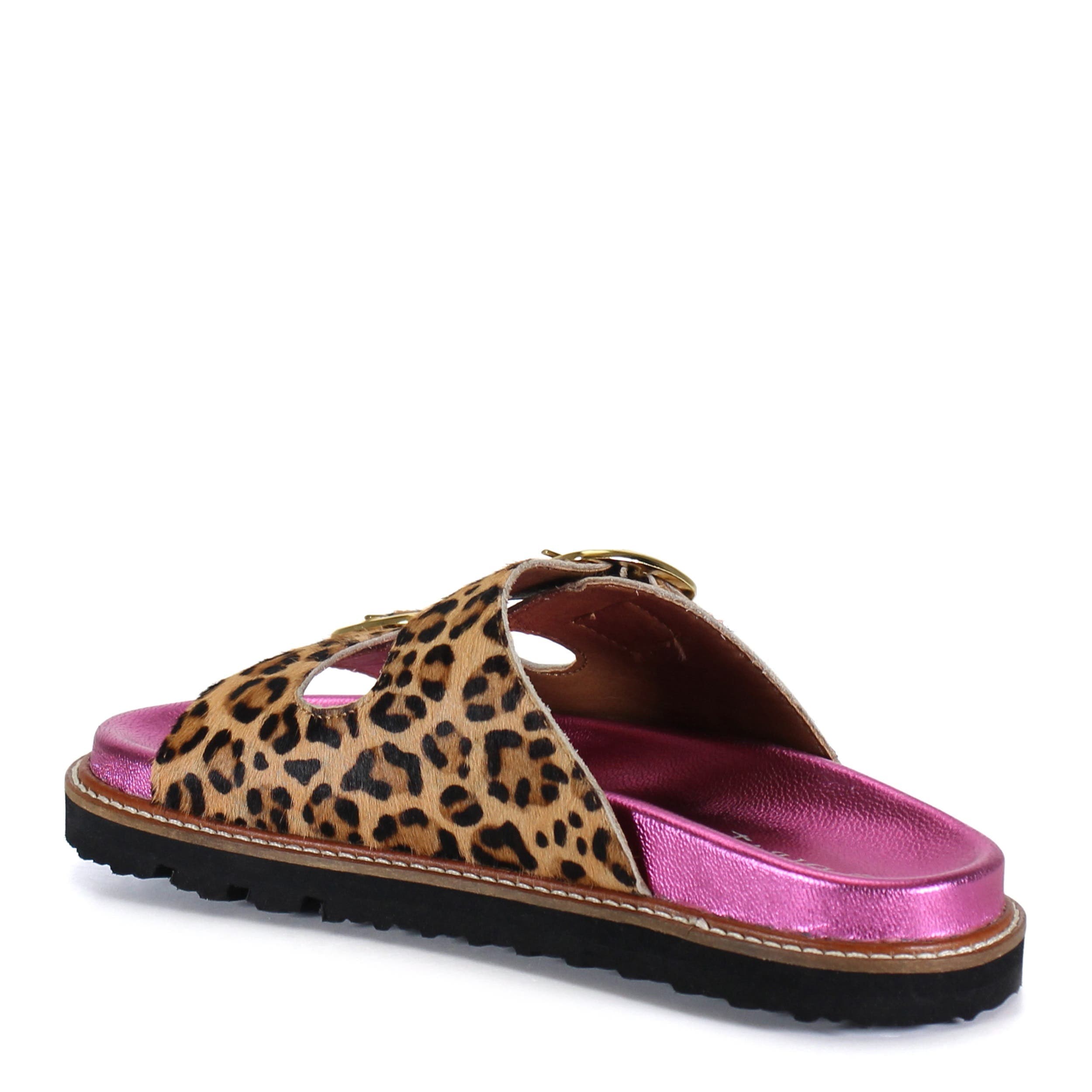 JAN ET Double Buckle Pop of Pink Sandal - image 2