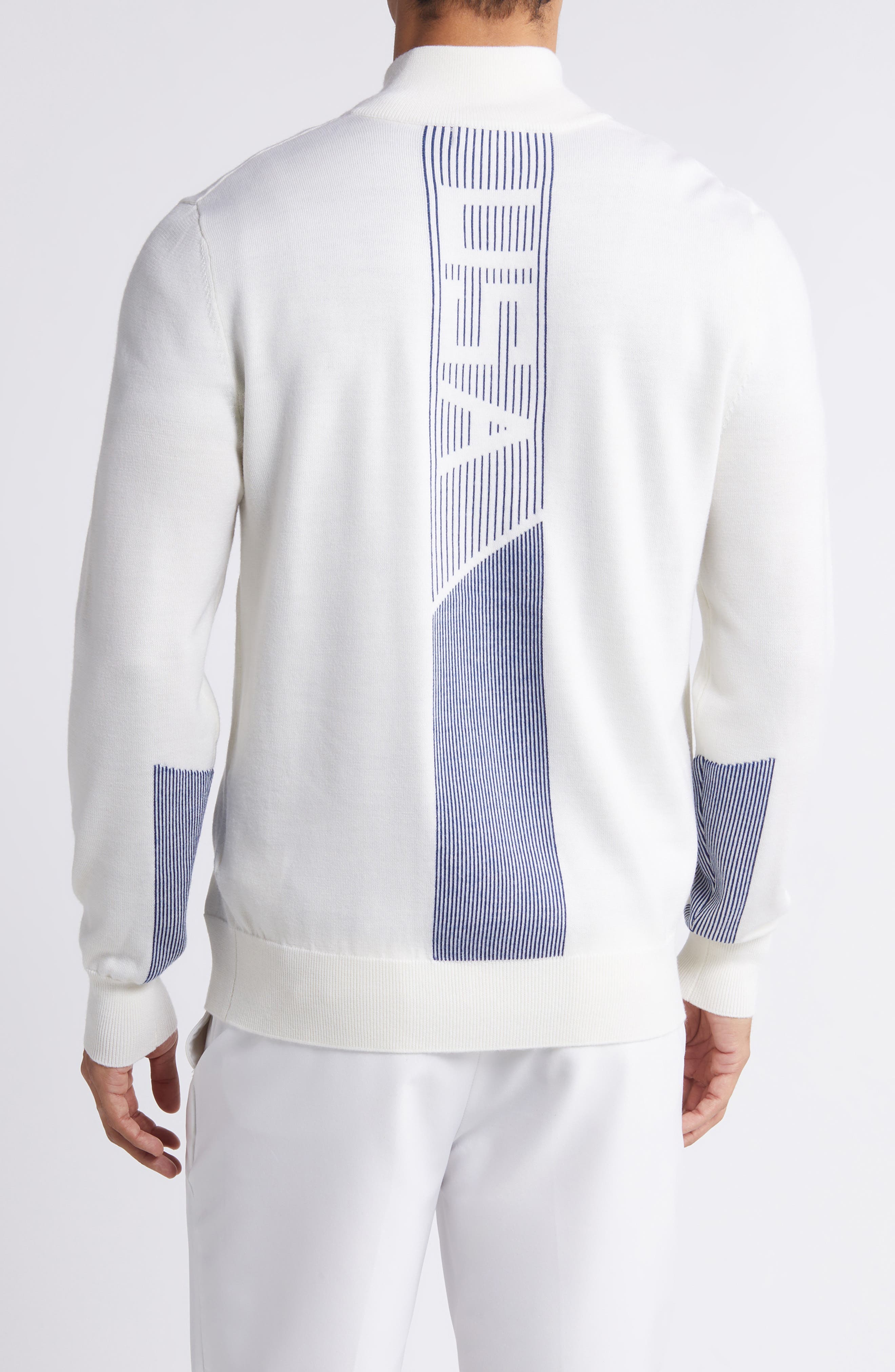 Nathaniel Wool Quarter Zip Sweater - image 2