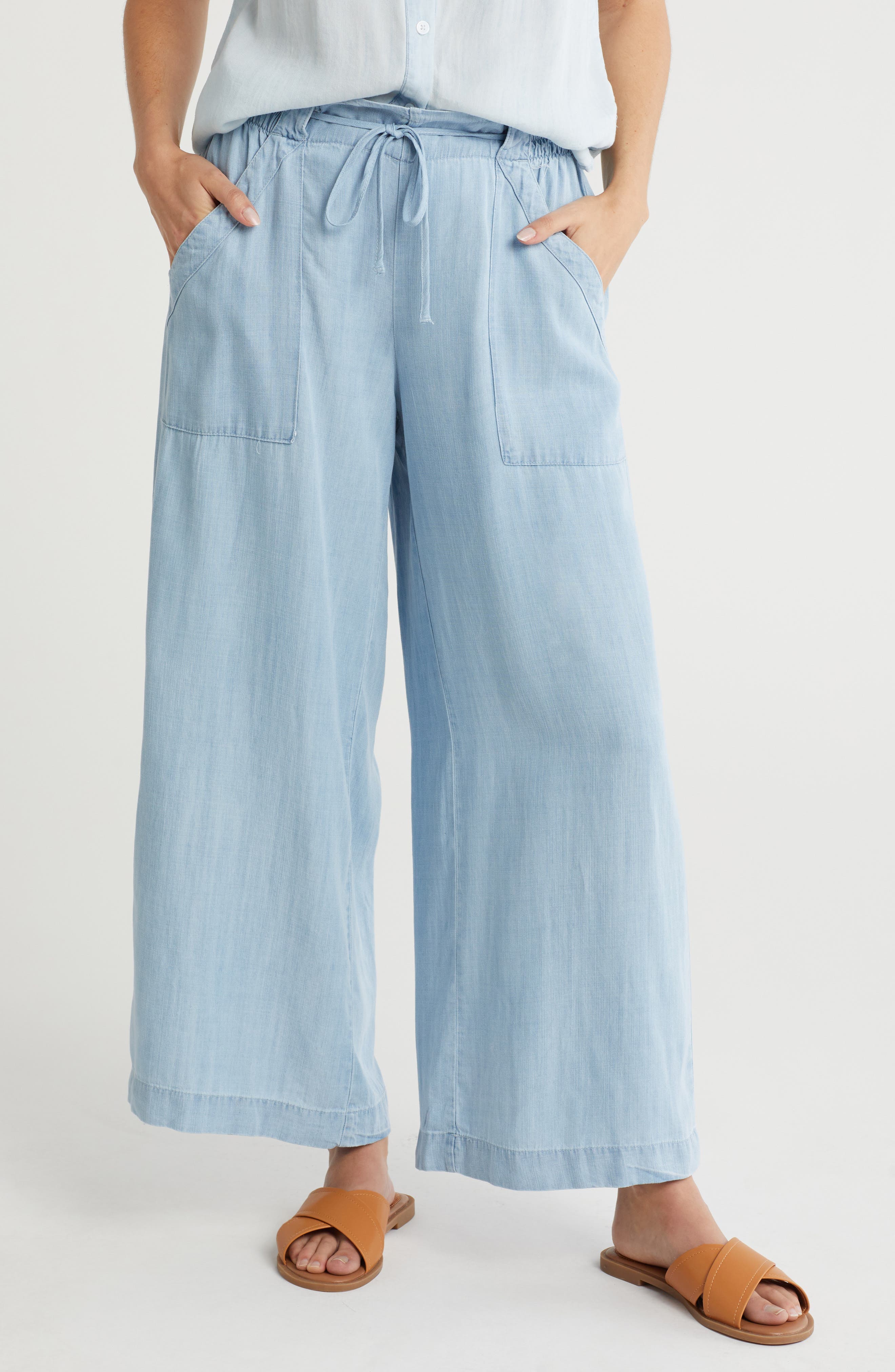 Tie Waist Wide Leg Pants - image 5